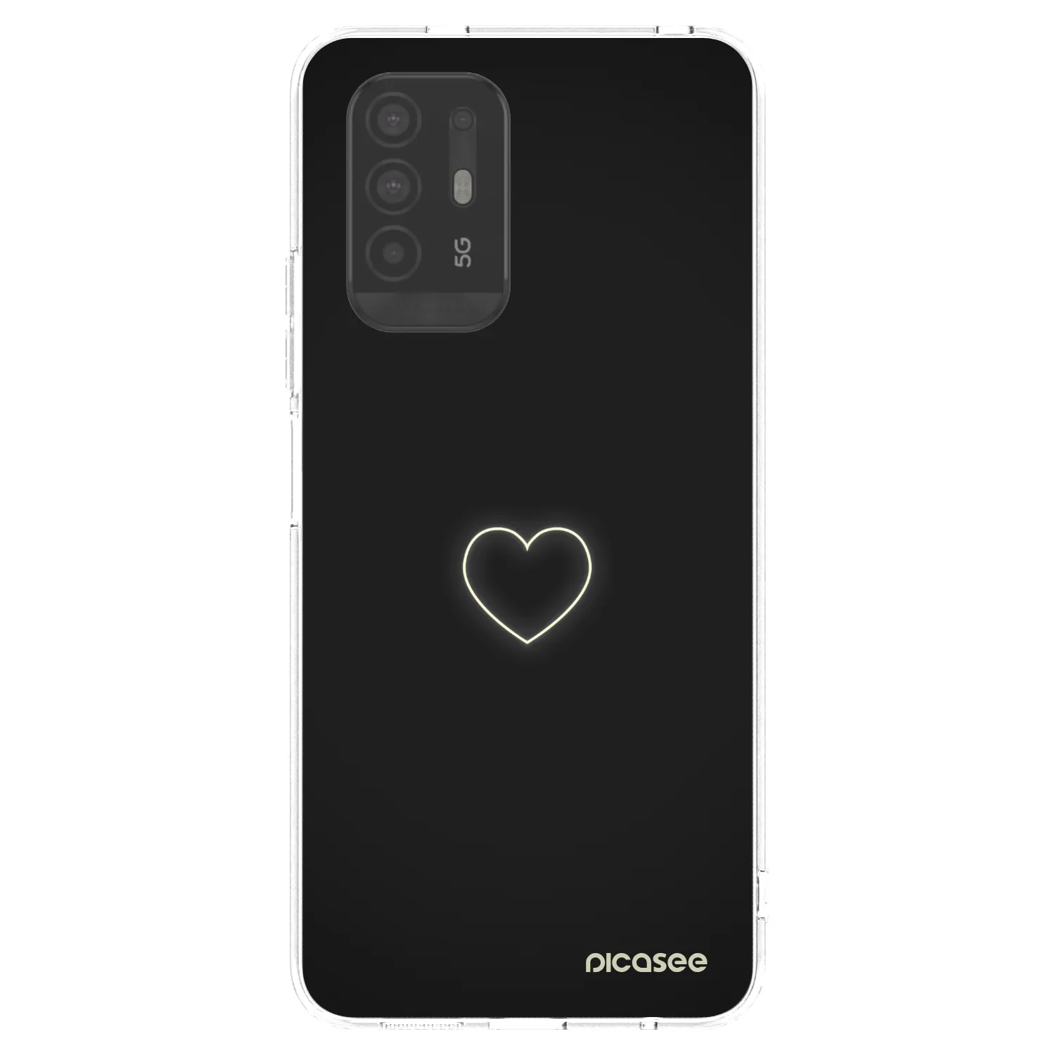Picasee husă transparentă din silicon pentru OPPO A94 5G - Heart