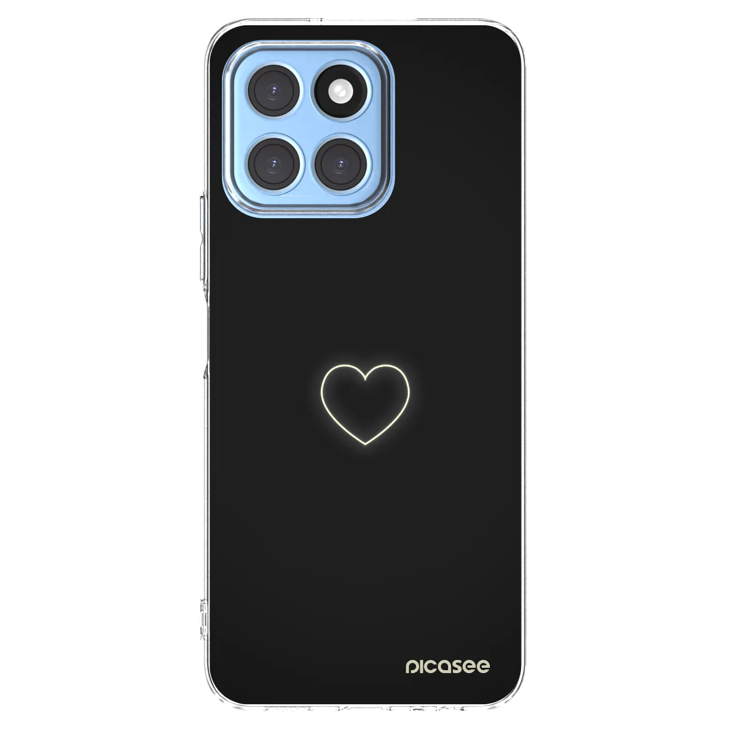 Picasee husă transparentă din silicon pentru Honor X8 5G - Heart