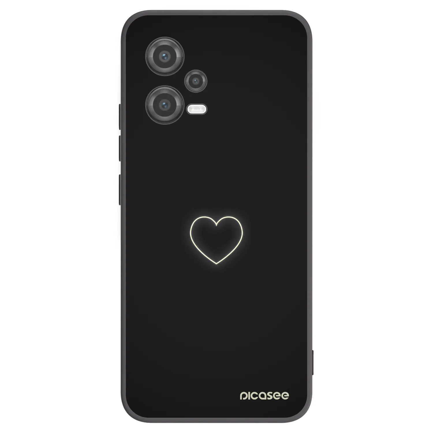 Picasee husă neagră din silicon pentru Xiaomi Poco X5 - Heart
