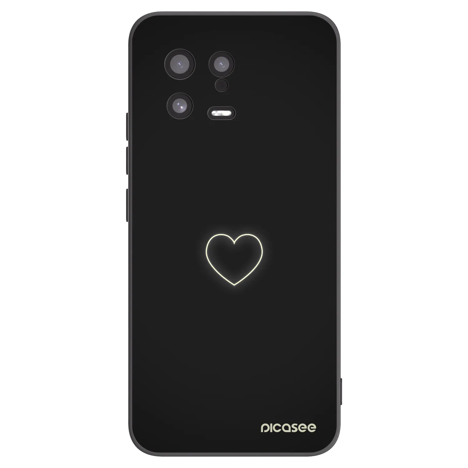 Picasee husă neagră din silicon pentru Xiaomi 13 - Heart