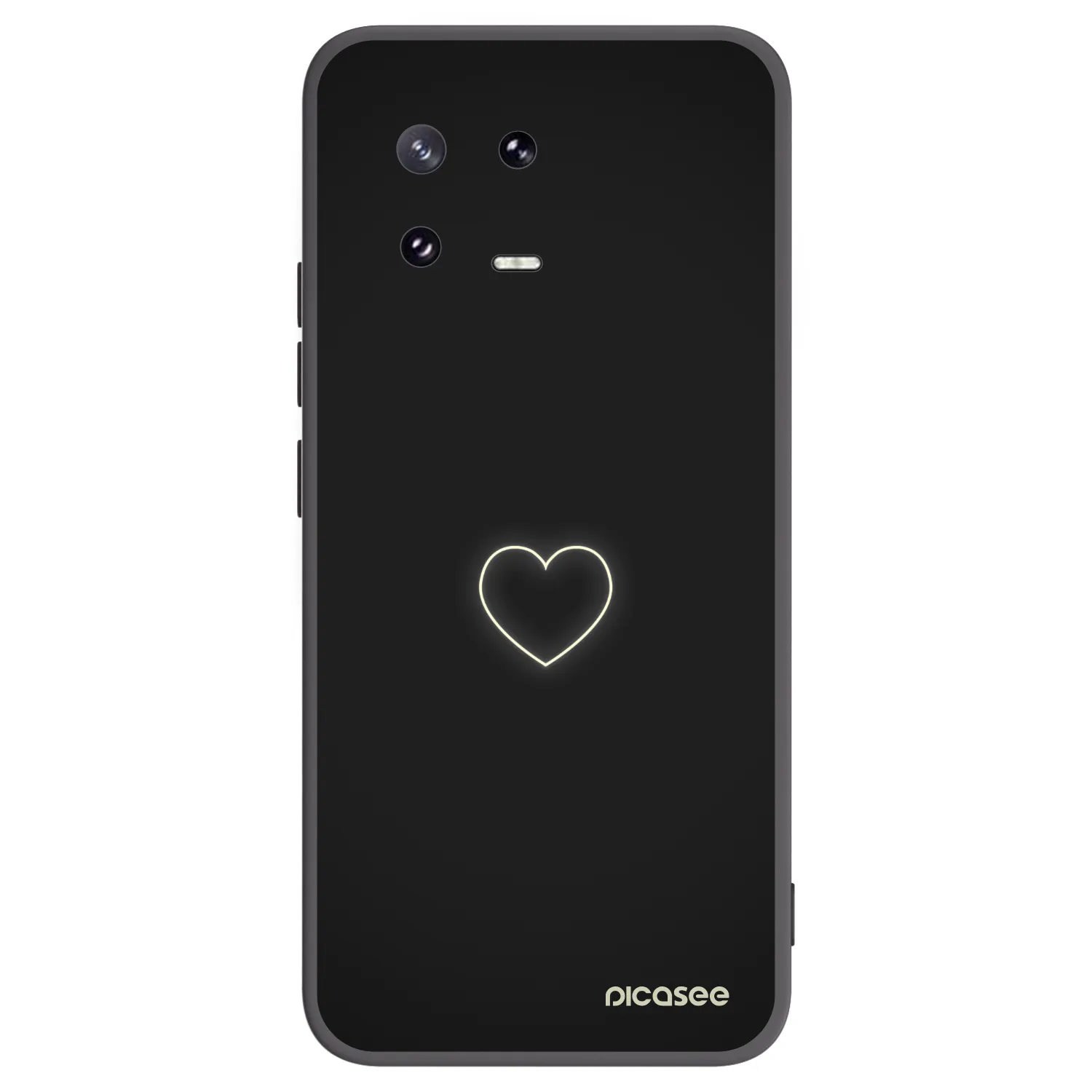 Picasee husă neagră din silicon pentru Xiaomi 13 Pro - Heart