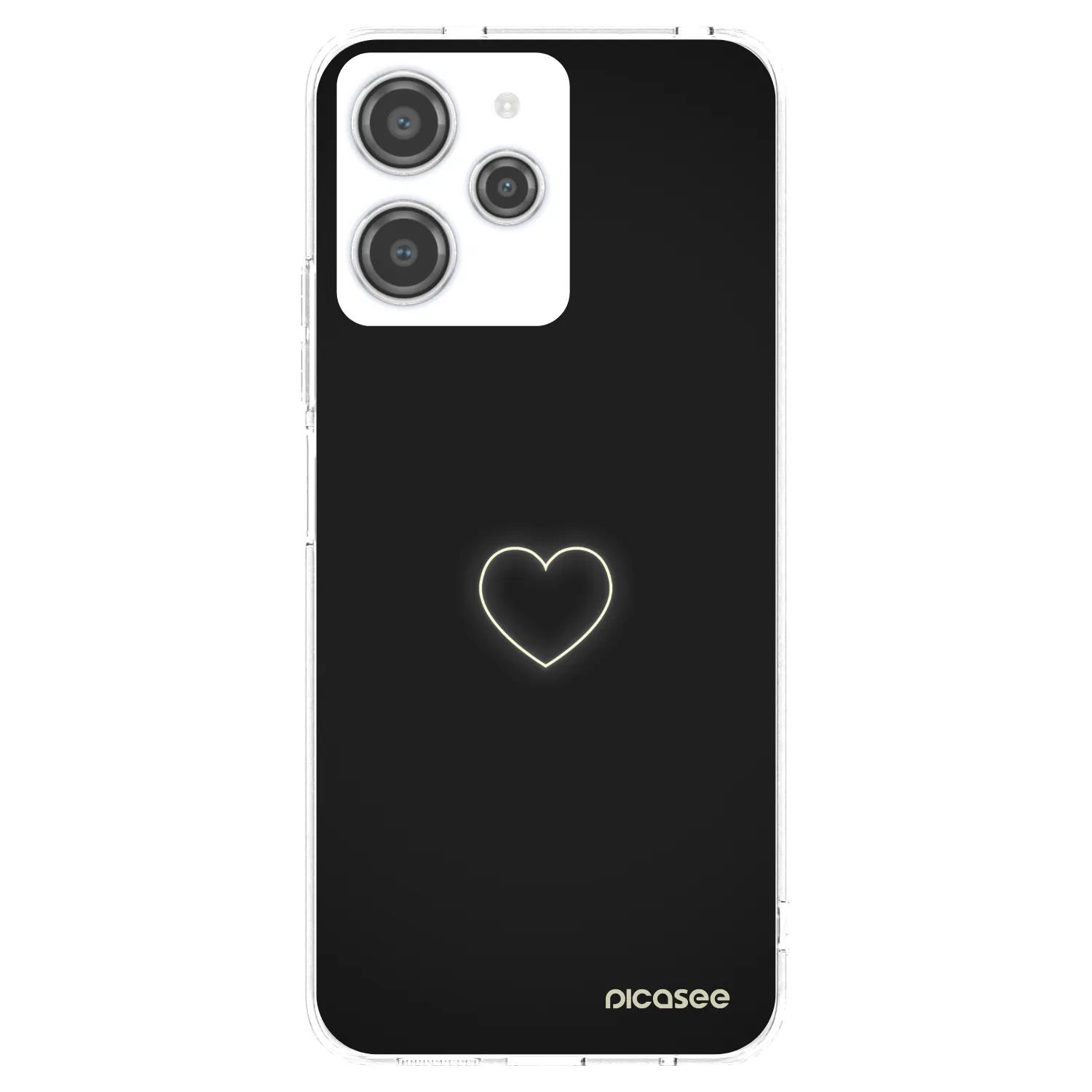 Picasee husă transparentă din silicon pentru Xiaomi Redmi 12 4G - Heart