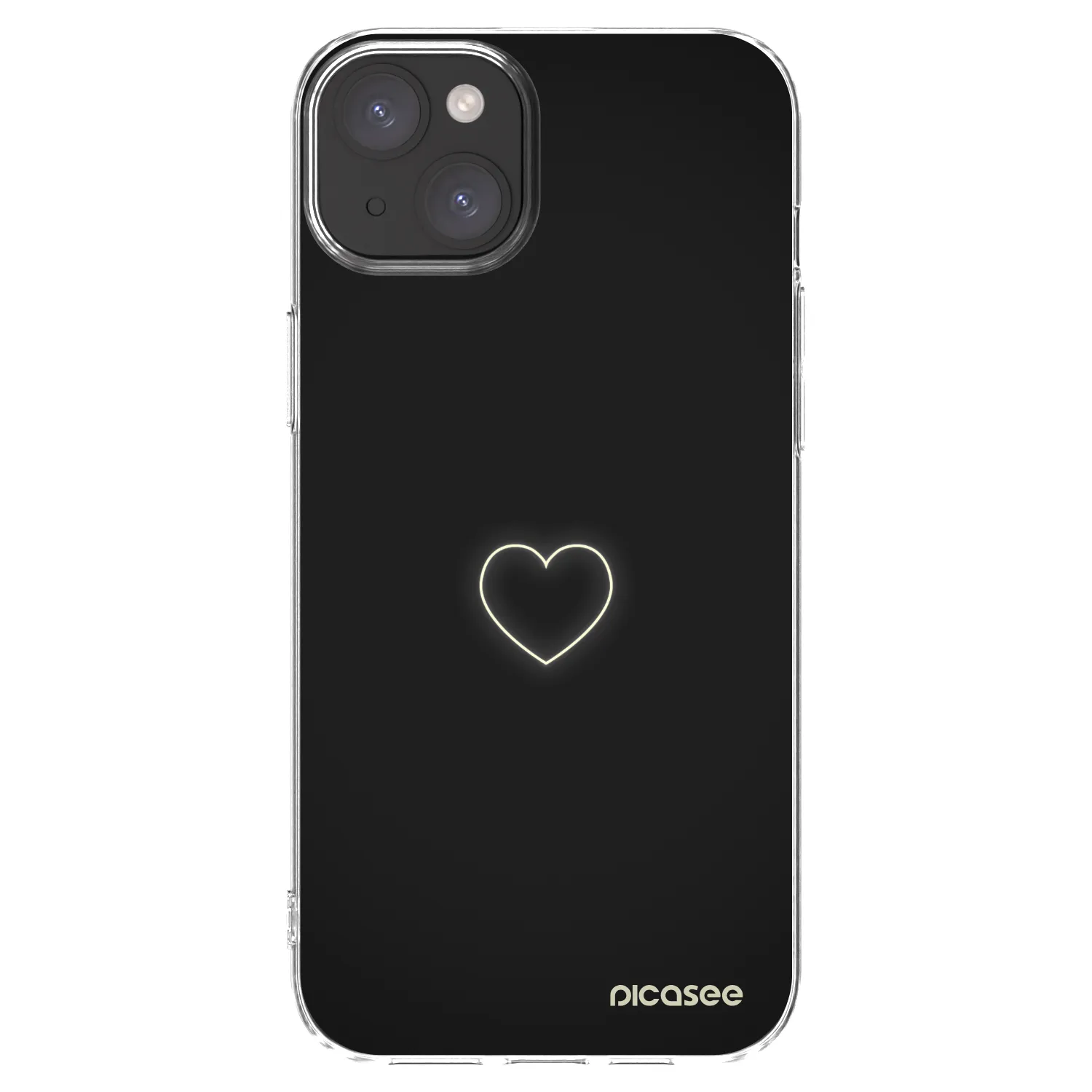Picasee husă transparentă din silicon pentru Apple iPhone 15 Plus - Heart