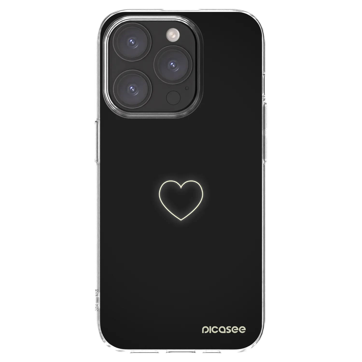 Picasee husă transparentă din silicon pentru Apple iPhone 15 Pro - Heart
