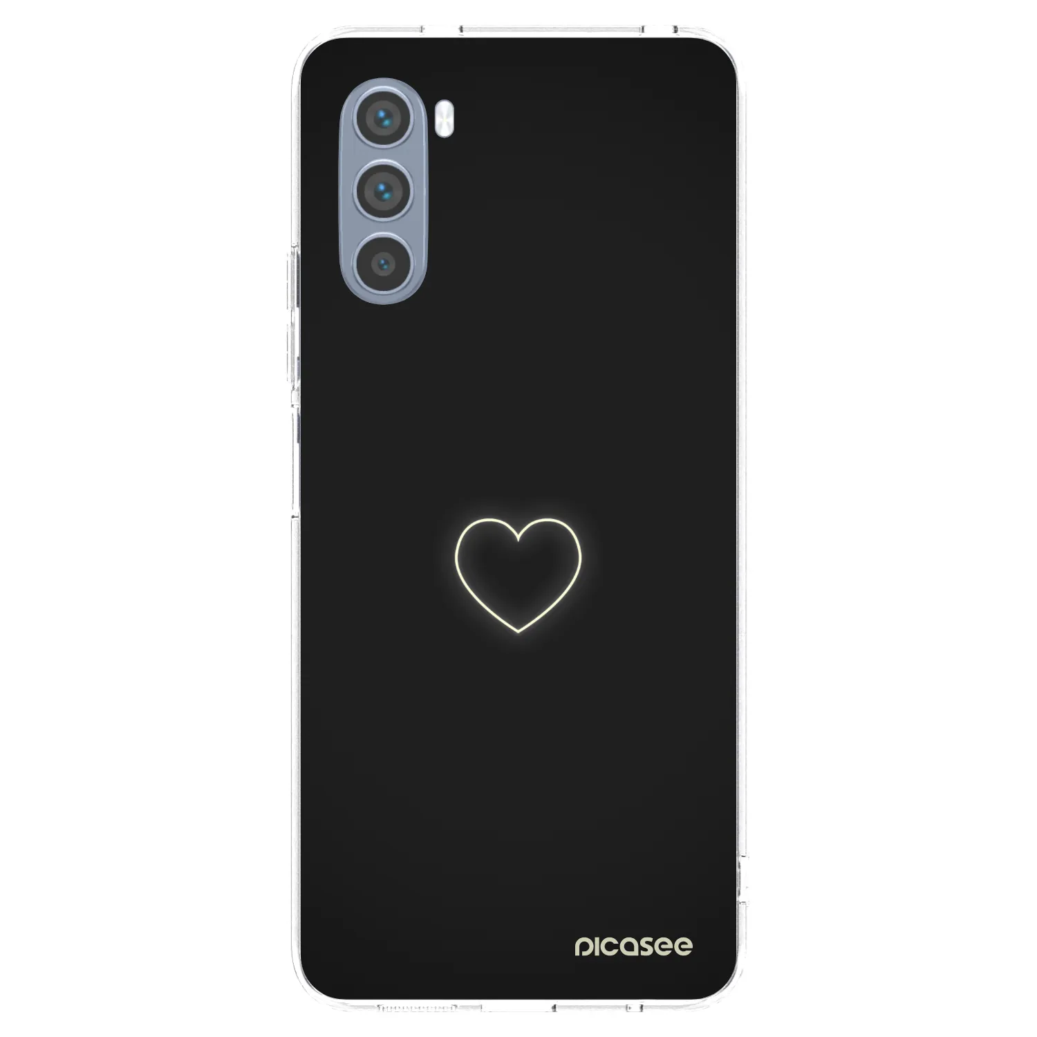 Picasee husă transparentă din silicon pentru Motorola Moto G62 - Heart