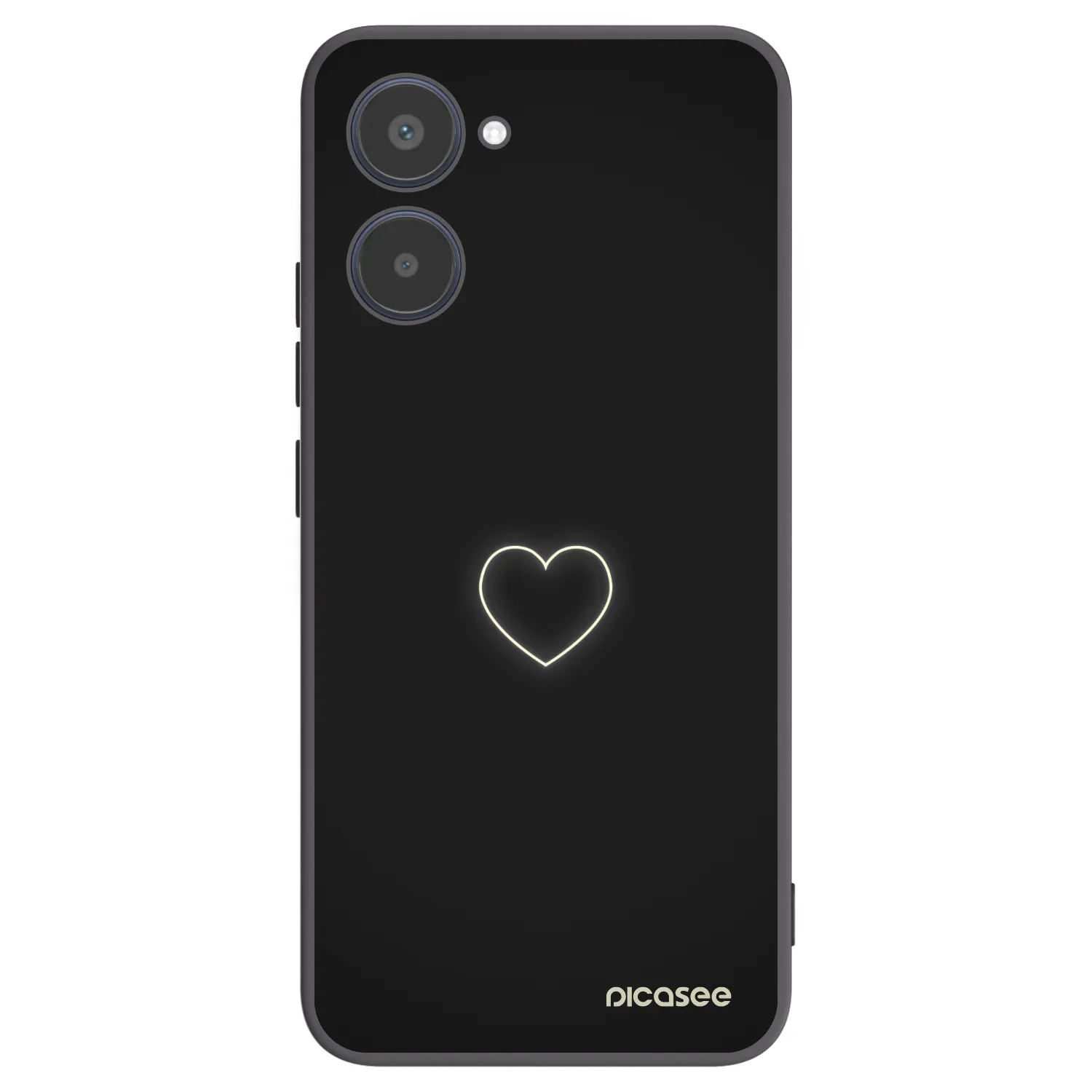 Picasee husă neagră din silicon pentru Realme 10 4G - Heart