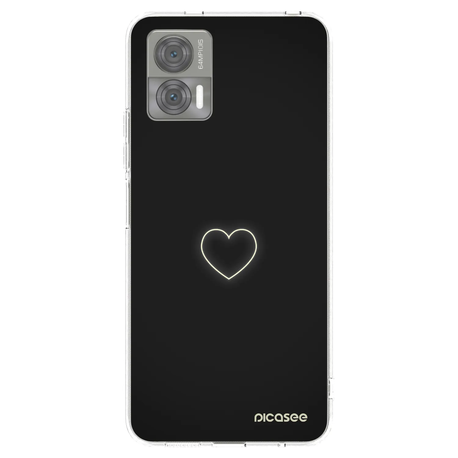 Picasee husă transparentă din silicon pentru Motorola Edge 30 Neo - Heart