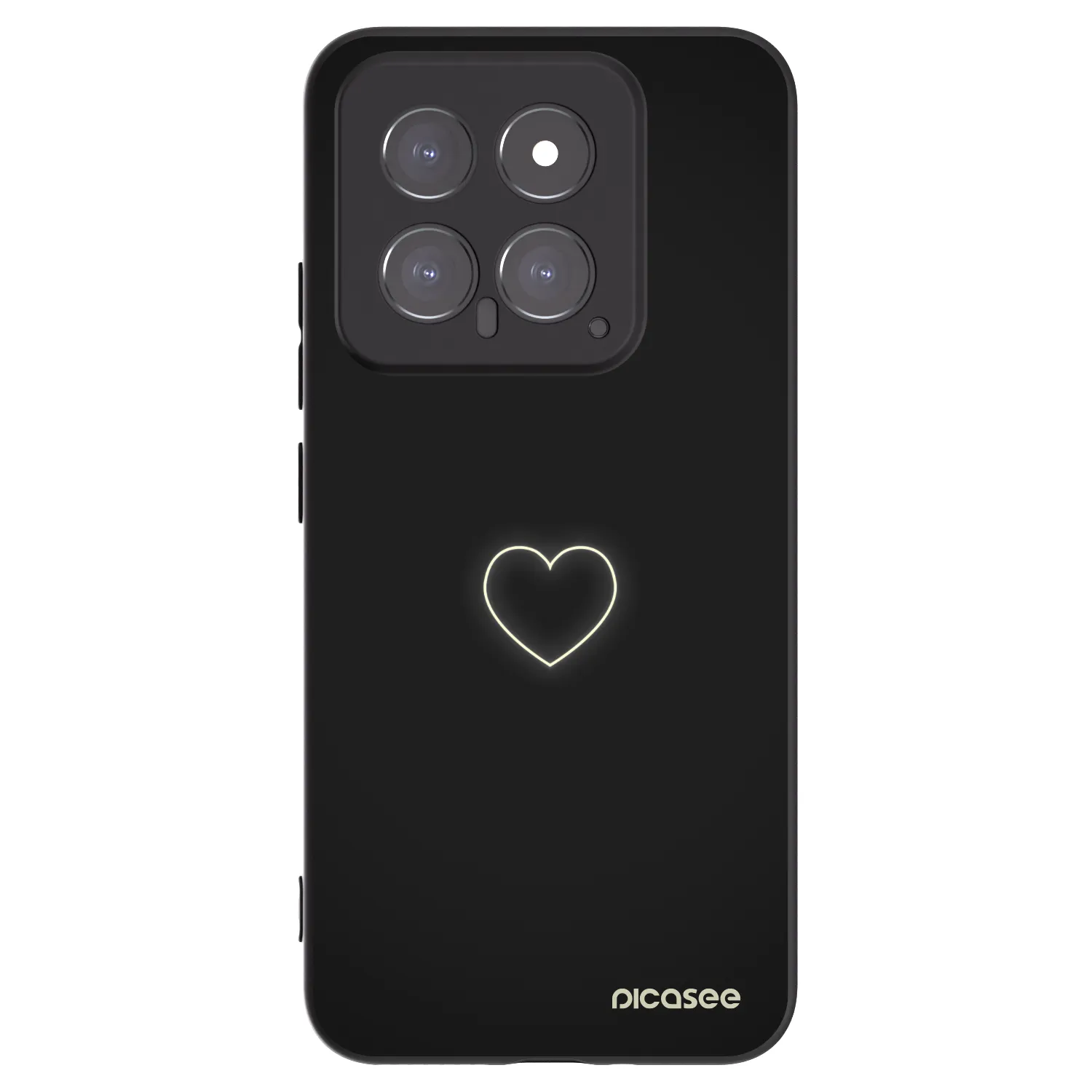 Picasee husă neagră din silicon pentru Xiaomi 14 - Heart