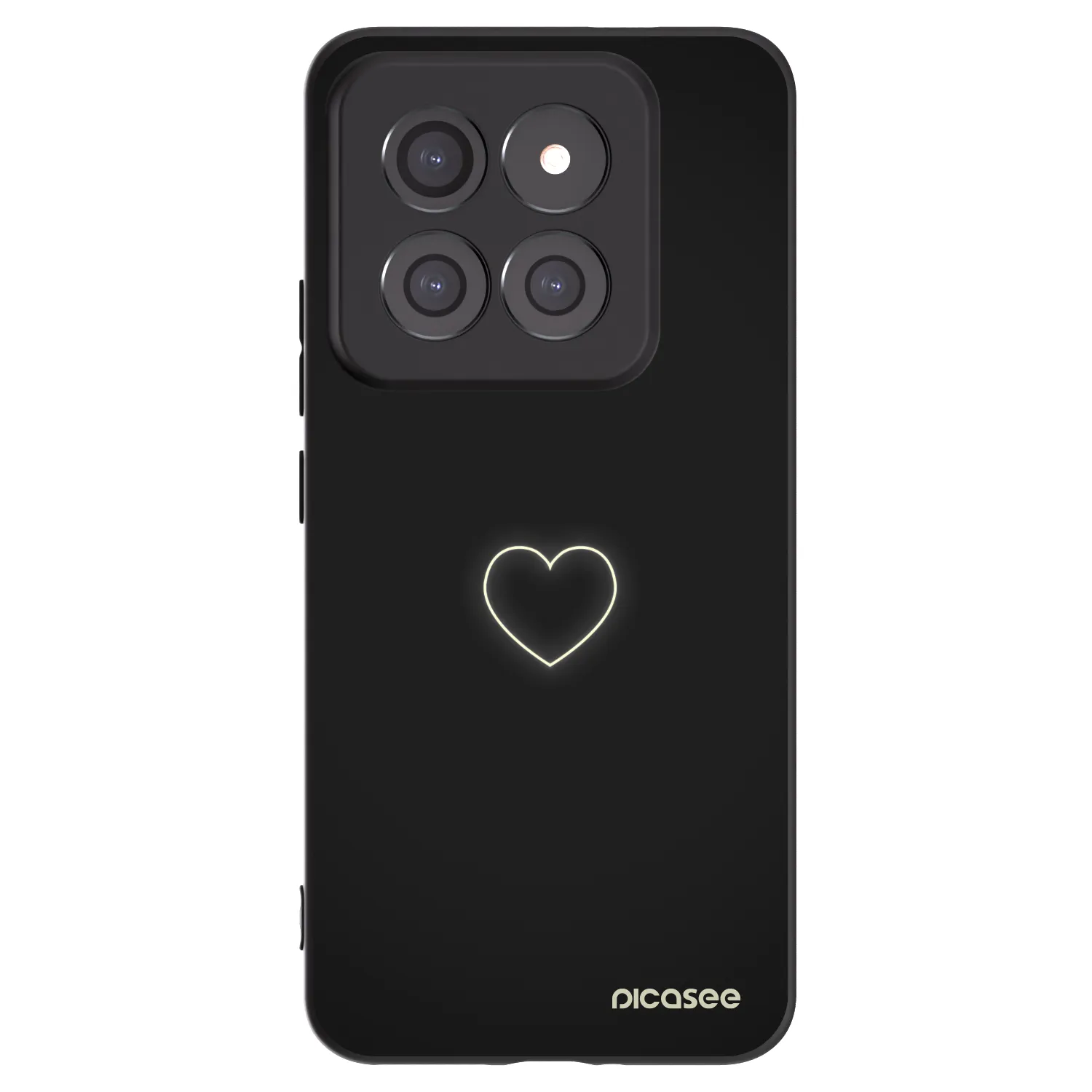 Picasee husă neagră din silicon pentru Xiaomi 14 Pro - Heart