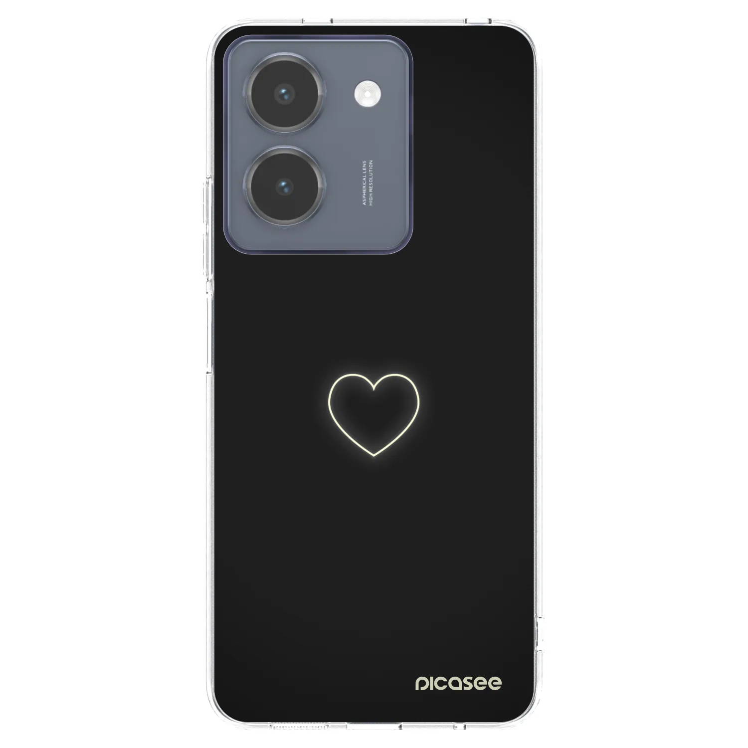 Picasee husă transparentă din silicon pentru Vivo Y36 4G - Heart