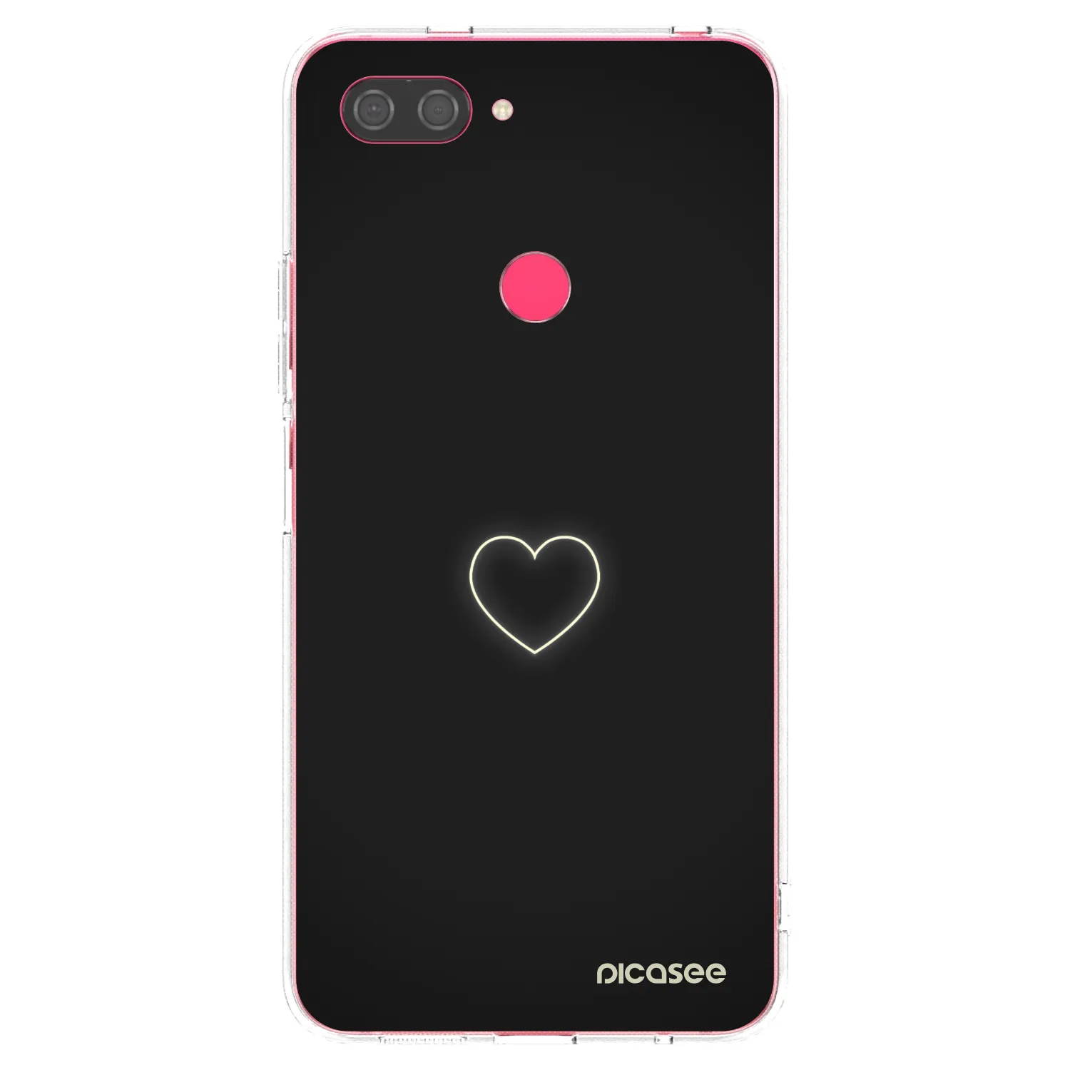 Picasee husă transparentă din silicon pentru Xiaomi Mi 8 Lite - Heart