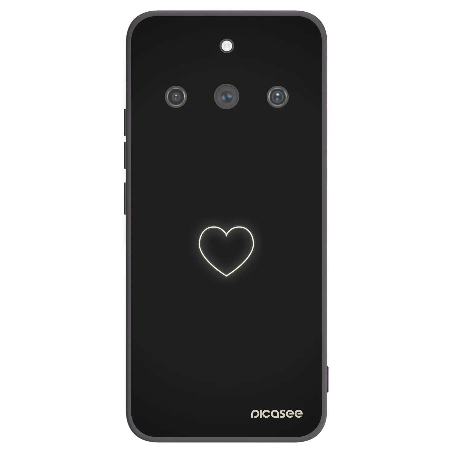 Picasee husă neagră din silicon pentru Realme 11 Pro+ - Heart