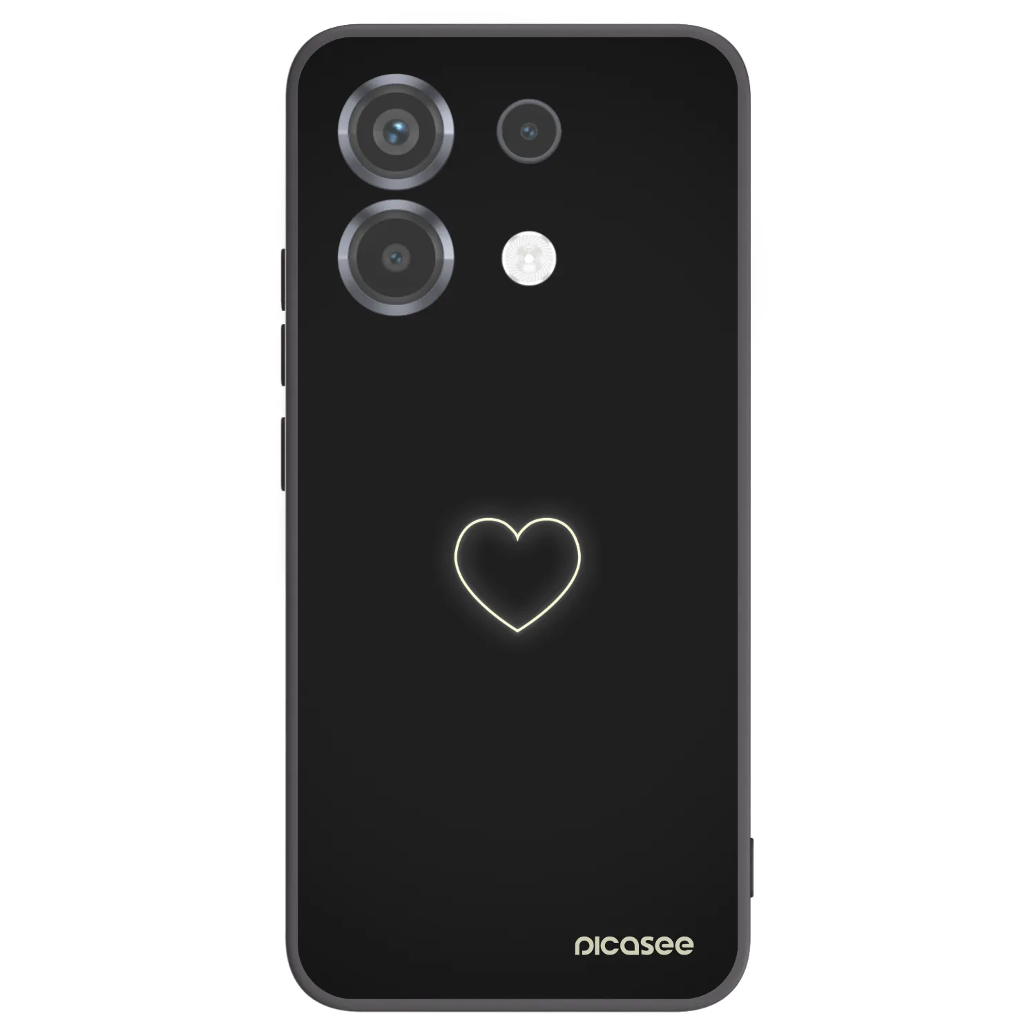 Picasee husă neagră din silicon pentru Xiaomi Poco X6 - Heart