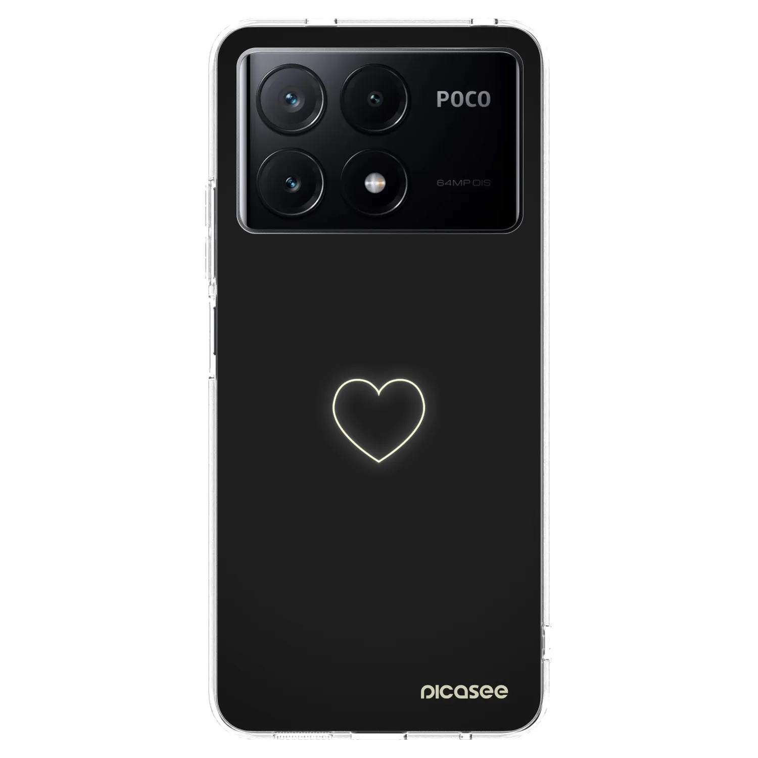 Picasee husă transparentă din silicon pentru Xiaomi Poco X6 Pro - Heart