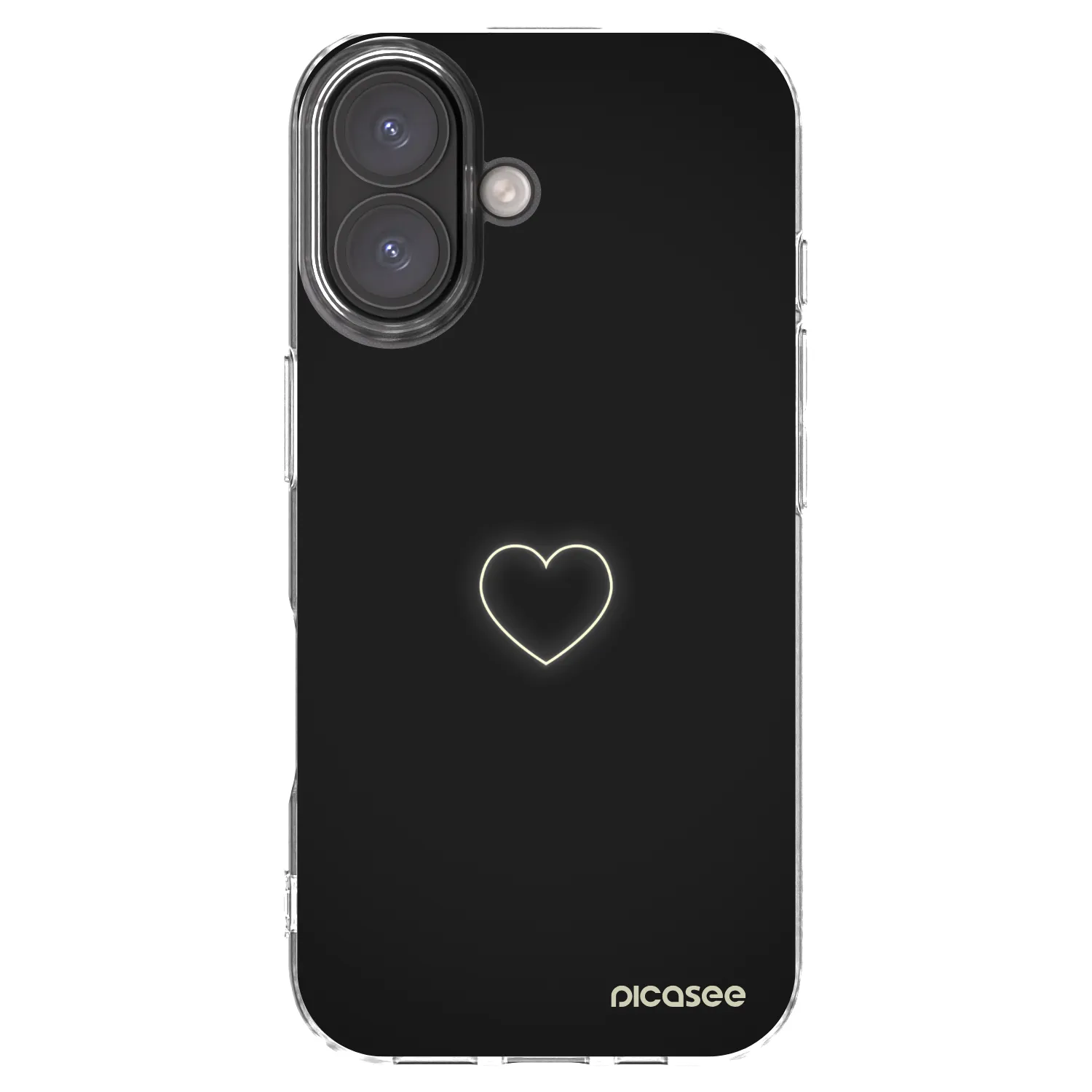 Picasee husă transparentă din silicon pentru Apple iPhone 16 - Heart
