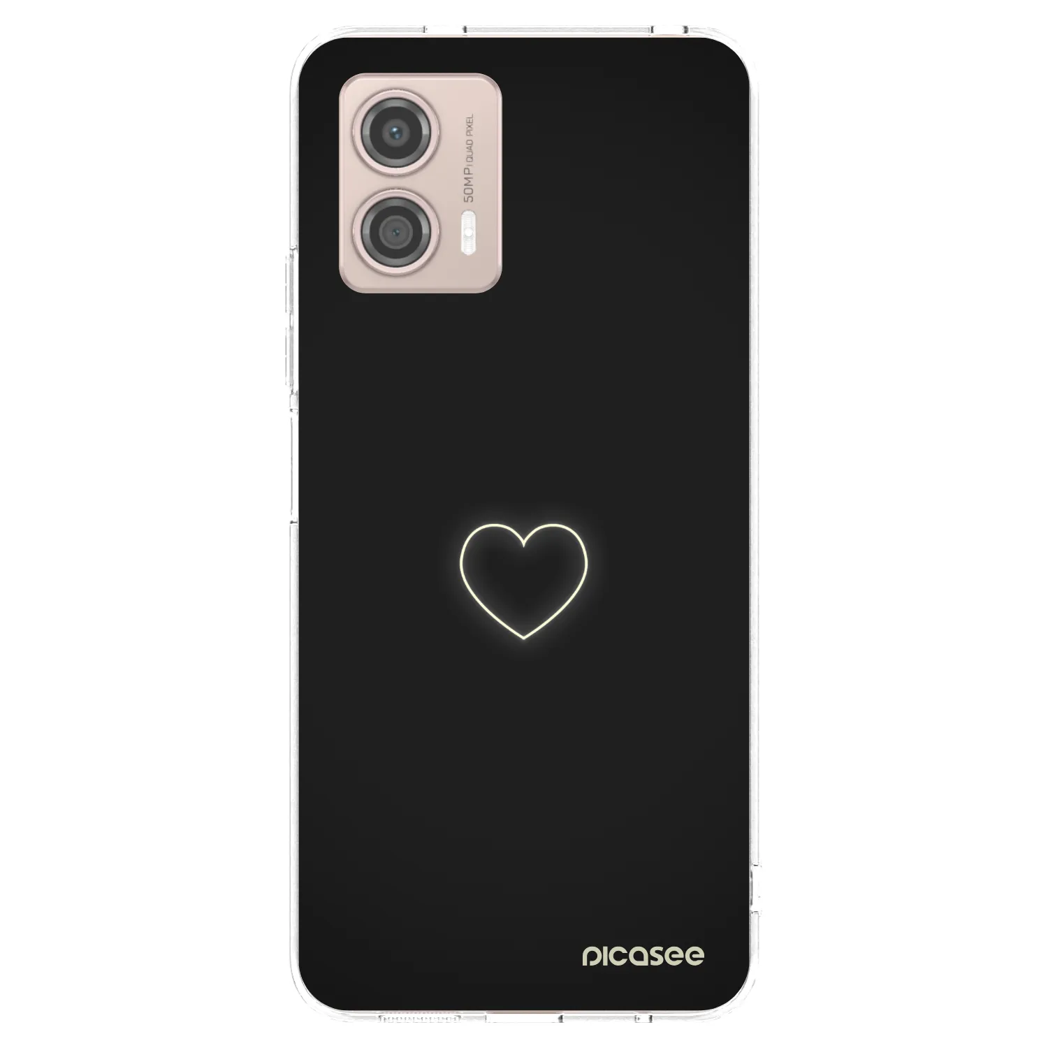 Picasee husă transparentă din silicon pentru Motorola Moto G53 5G - Heart