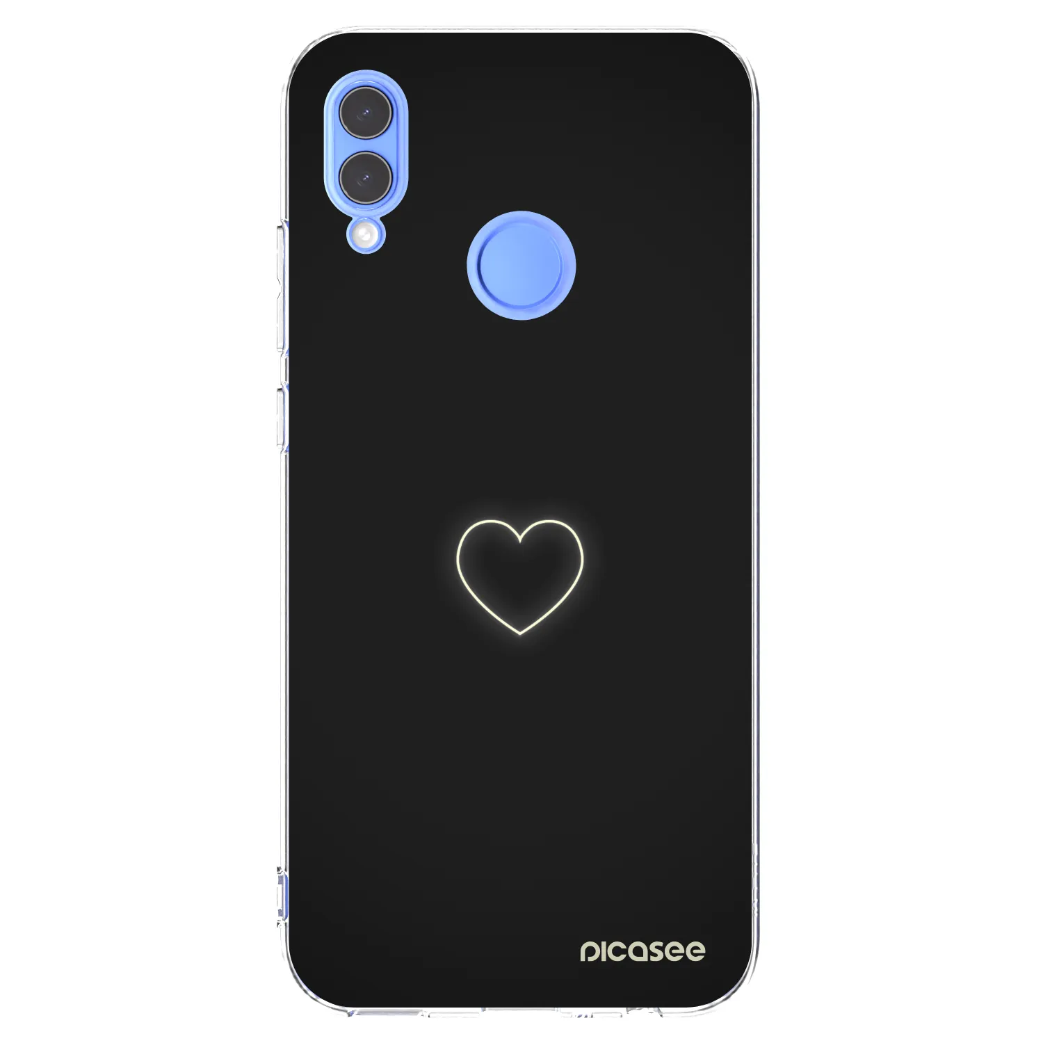 Picasee husă transparentă din silicon pentru Huawei P Smart 2019 - Heart