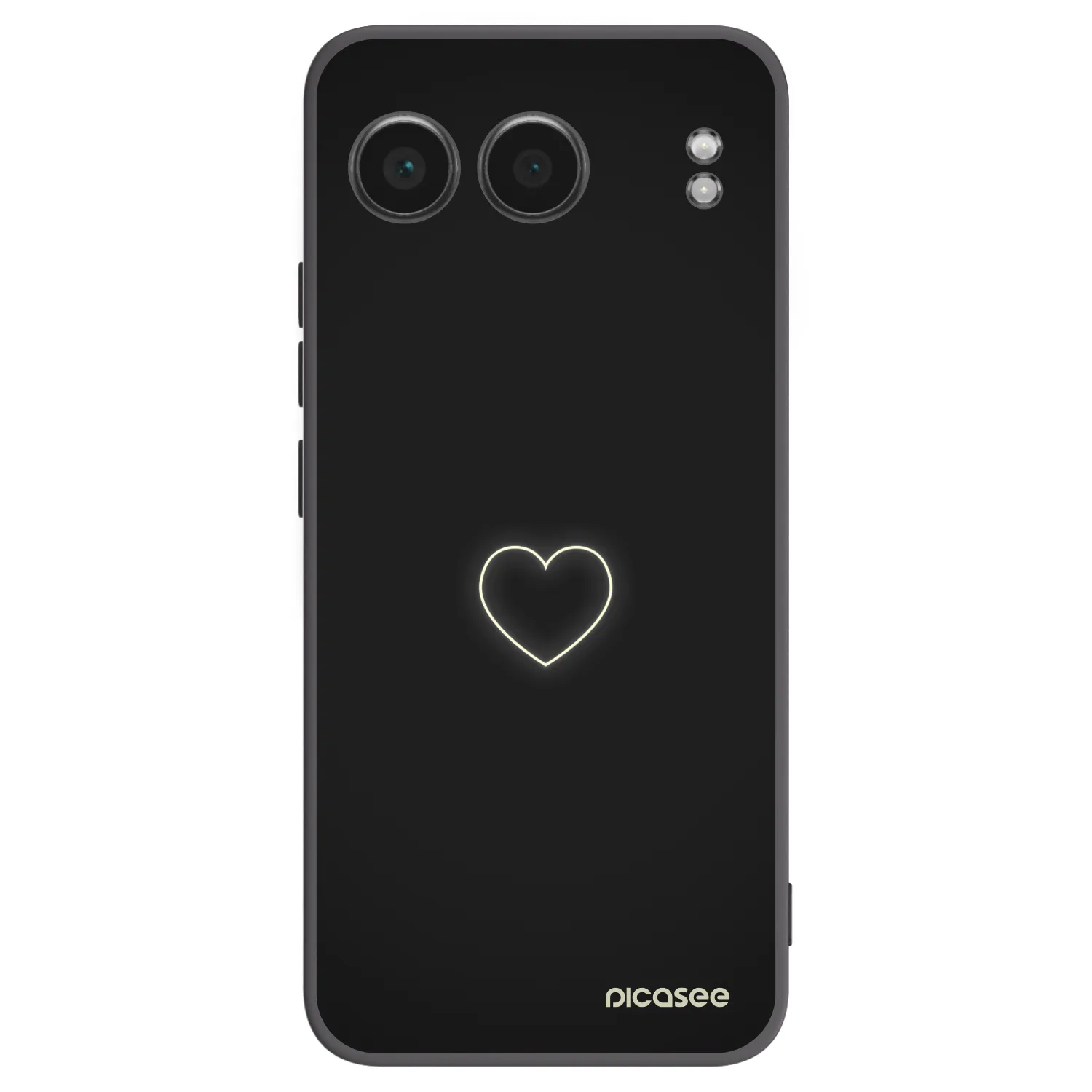 Picasee husă neagră din silicon pentru OnePlus Nord 4 - Heart