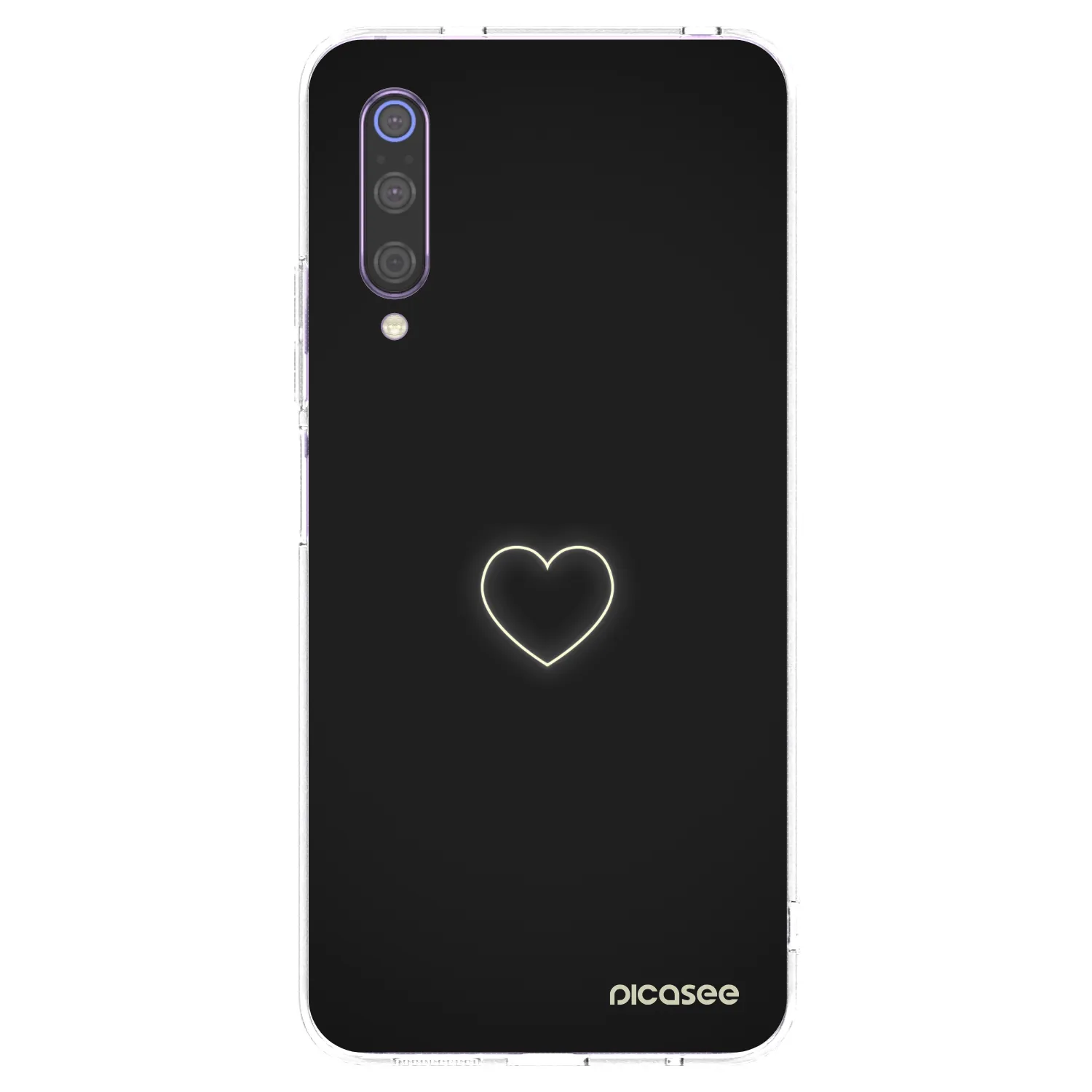 Picasee husă transparentă din silicon pentru Xiaomi Mi 9 - Heart