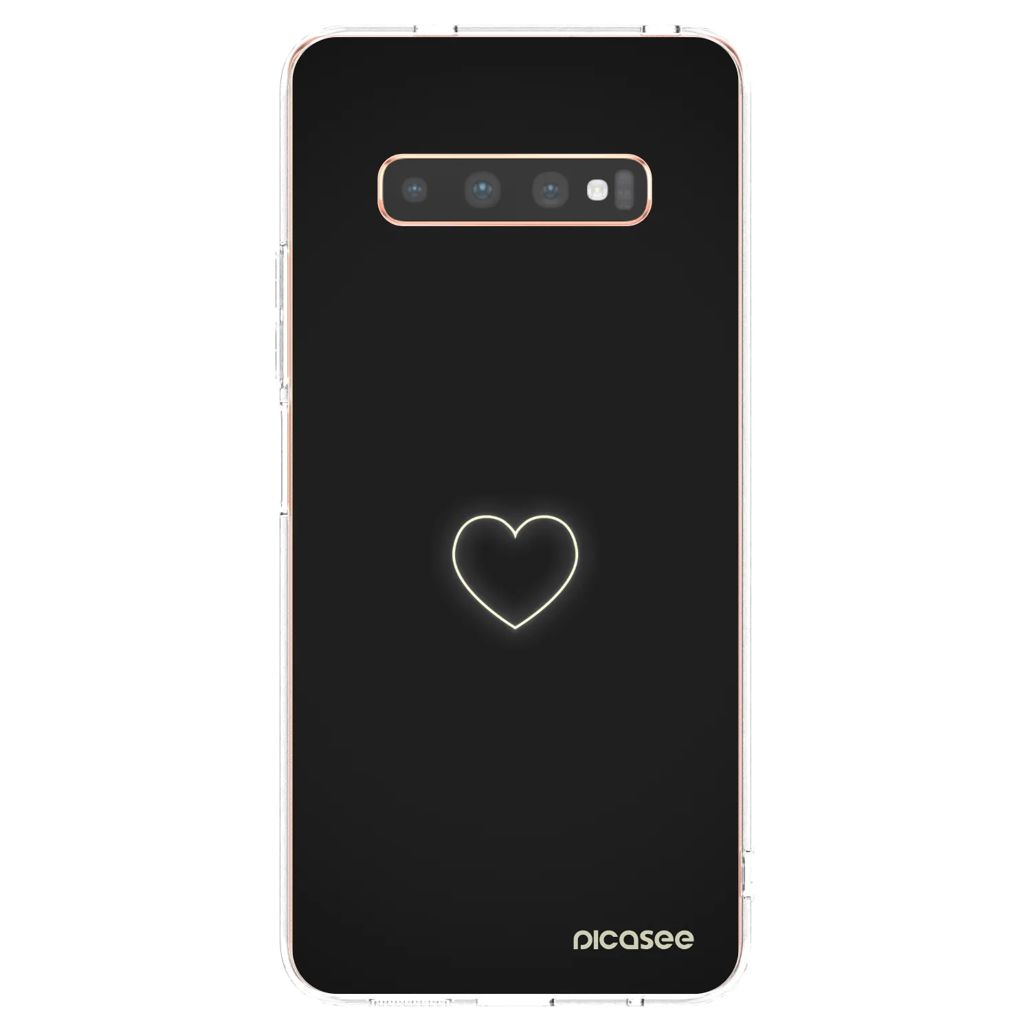 Picasee husă transparentă din silicon pentru Samsung Galaxy S10 Plus G975 - Heart