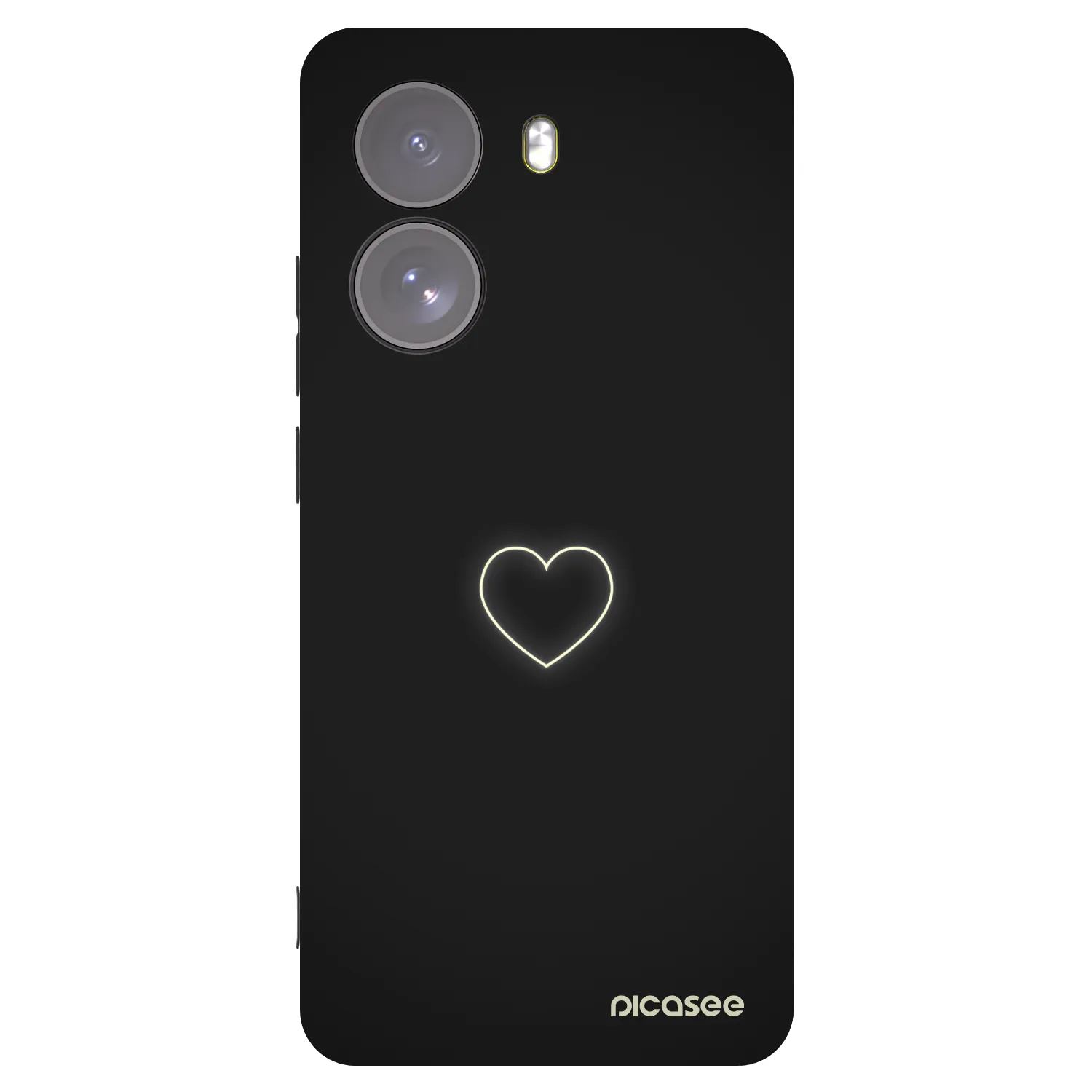 Picasee husă neagră din silicon pentru Xiaomi Poco X7 - Heart