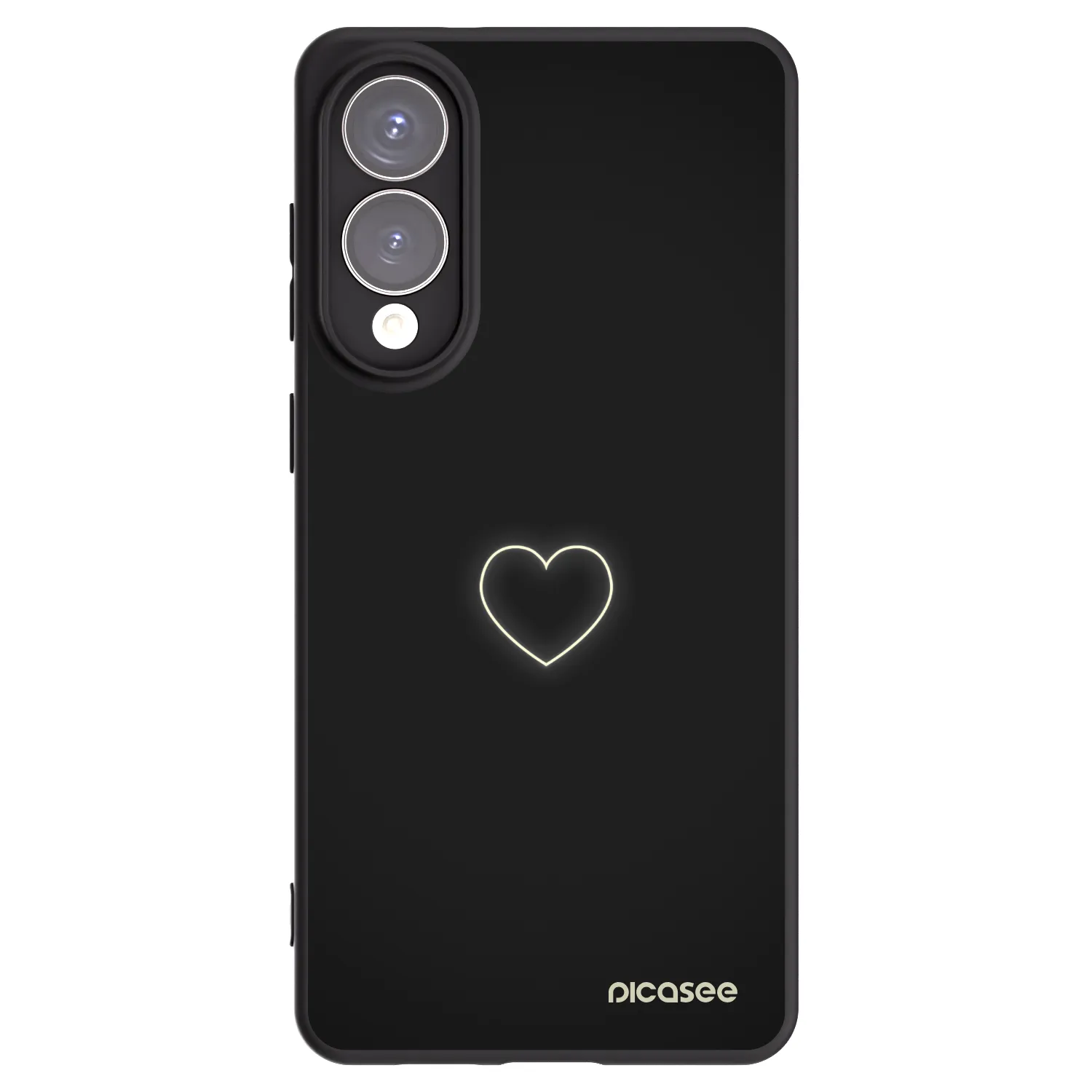 Picasee husă neagră din silicon pentru Samsung Galaxy S25 Edge 5G - Heart