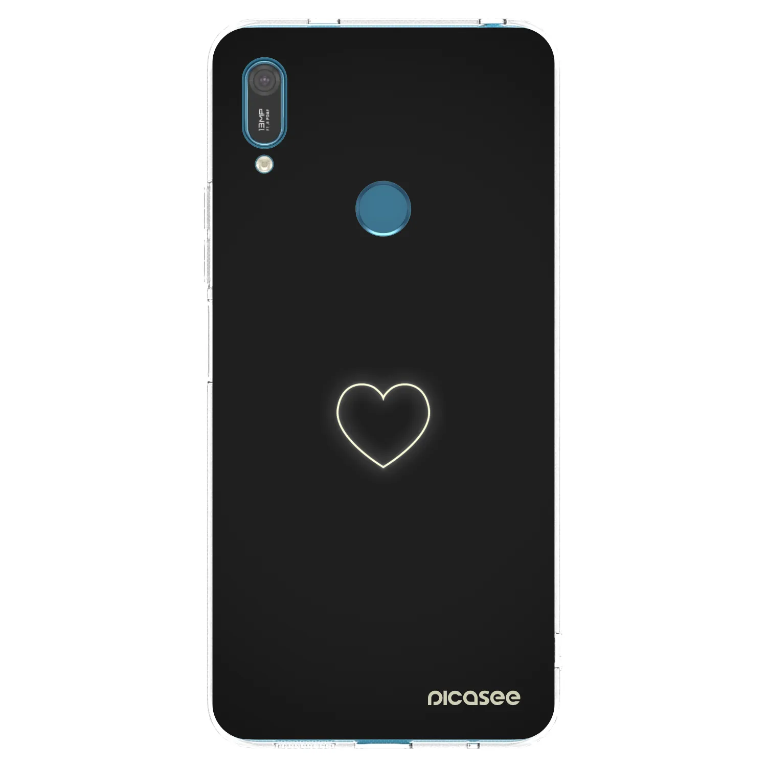Picasee husă transparentă din silicon pentru Huawei Y7 2019 - Heart