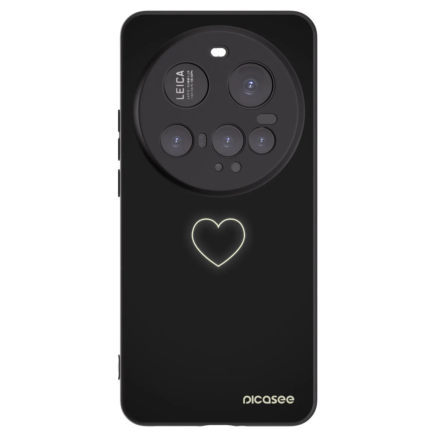 Picasee husă neagră din silicon pentru Xiaomi 15 Ultra - Heart