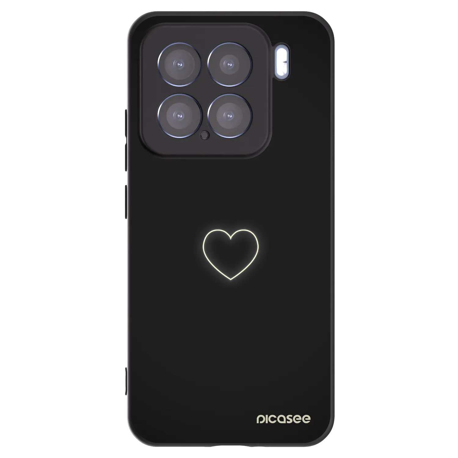 Picasee husă neagră din silicon pentru Xiaomi 15 - Heart