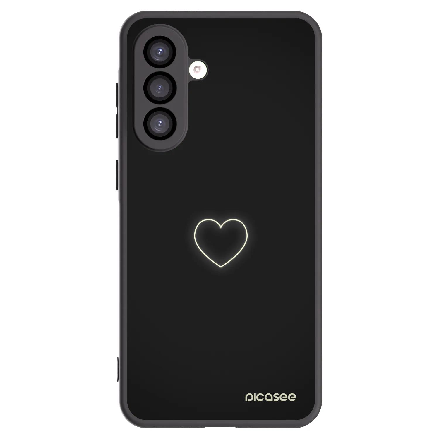 Picasee husă neagră din silicon pentru Samsung Galaxy A26 5G A266B - Heart