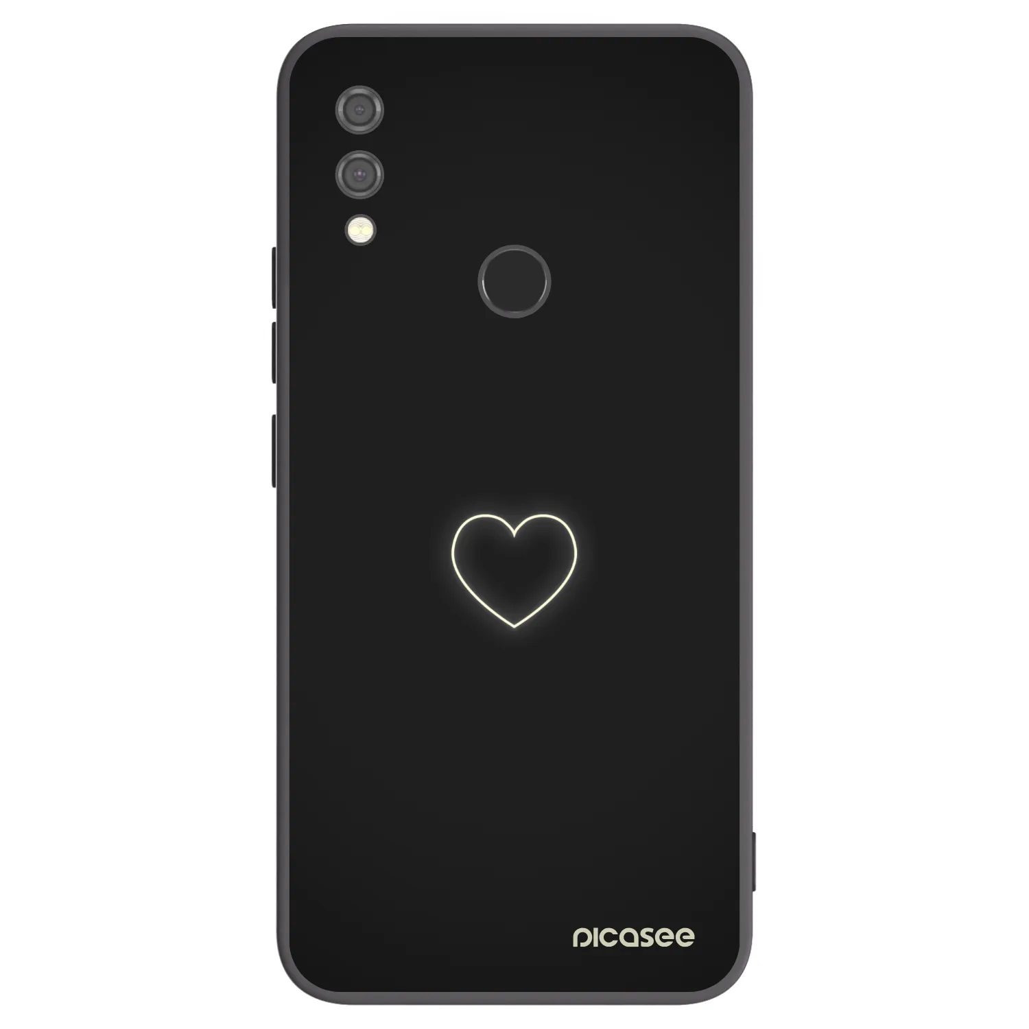 Picasee husă neagră din silicon pentru Xiaomi Redmi Note 7 - Heart
