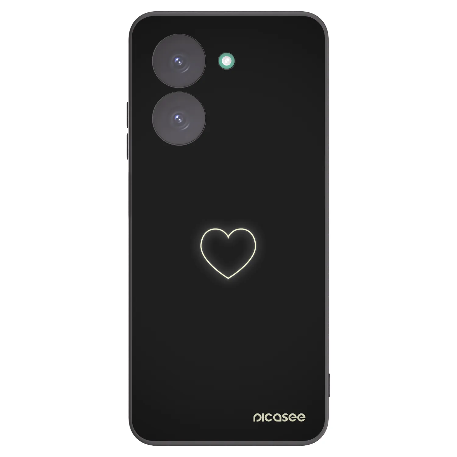Picasee husă neagră din silicon pentru Xiaomi Redmi A5 - Heart