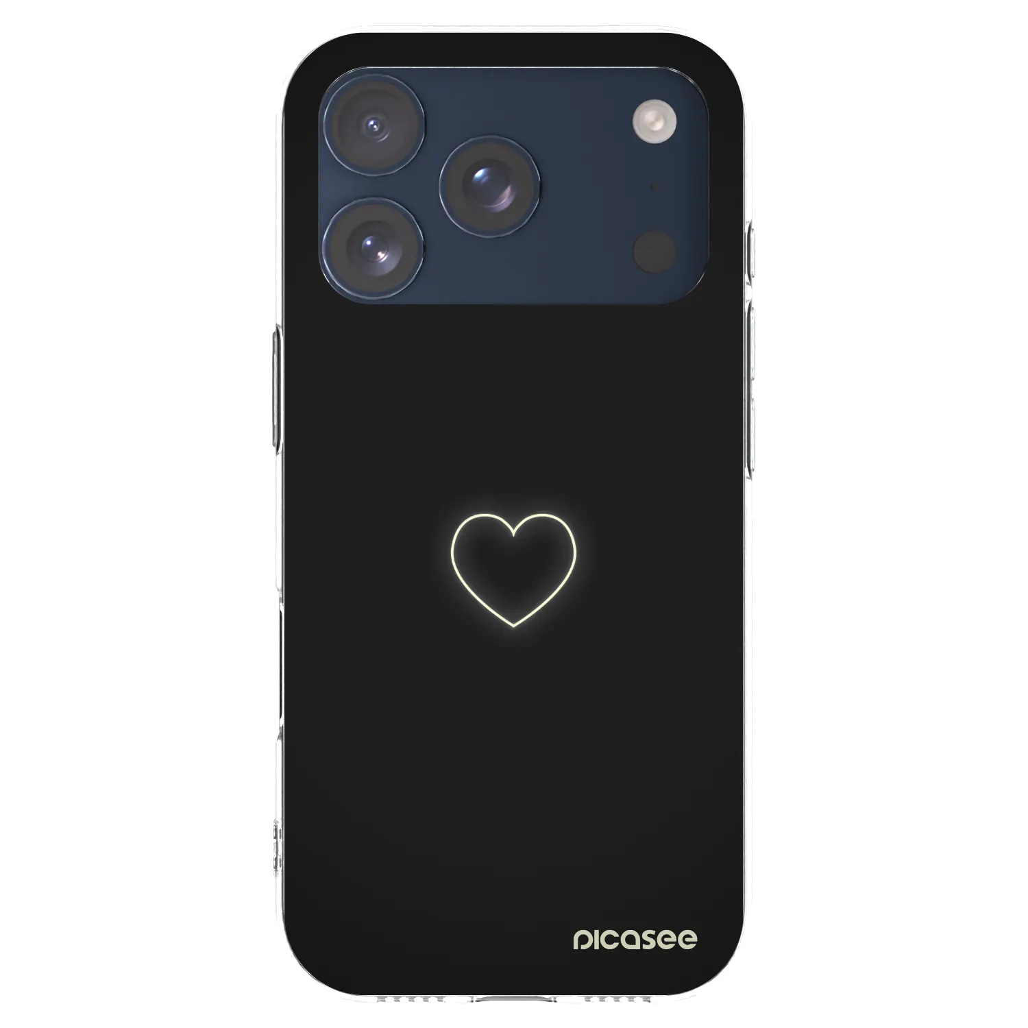 Picasee husă transparentă din silicon pentru Apple iPhone 17 Pro - Heart
