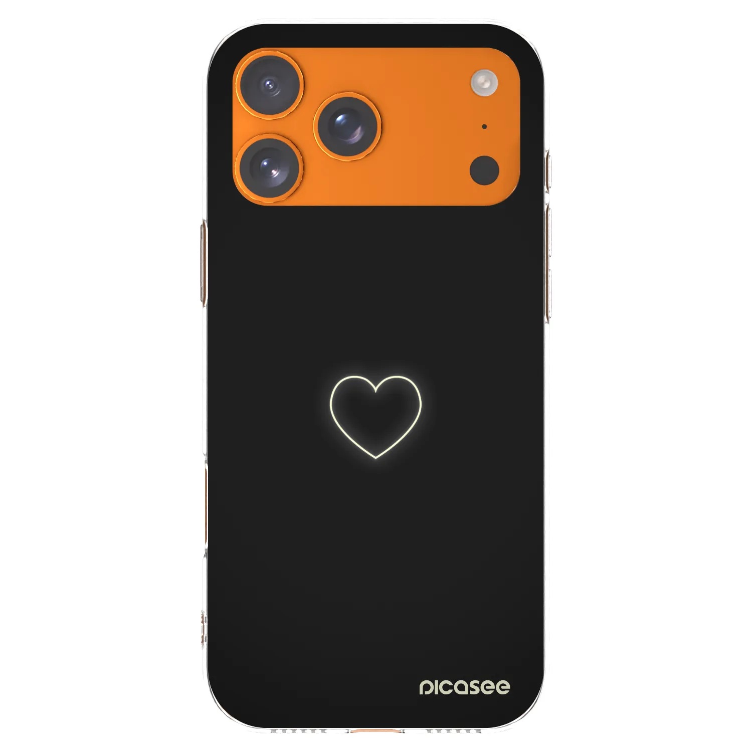 Picasee husă transparentă din silicon pentru Apple iPhone 17 Pro Max - Heart