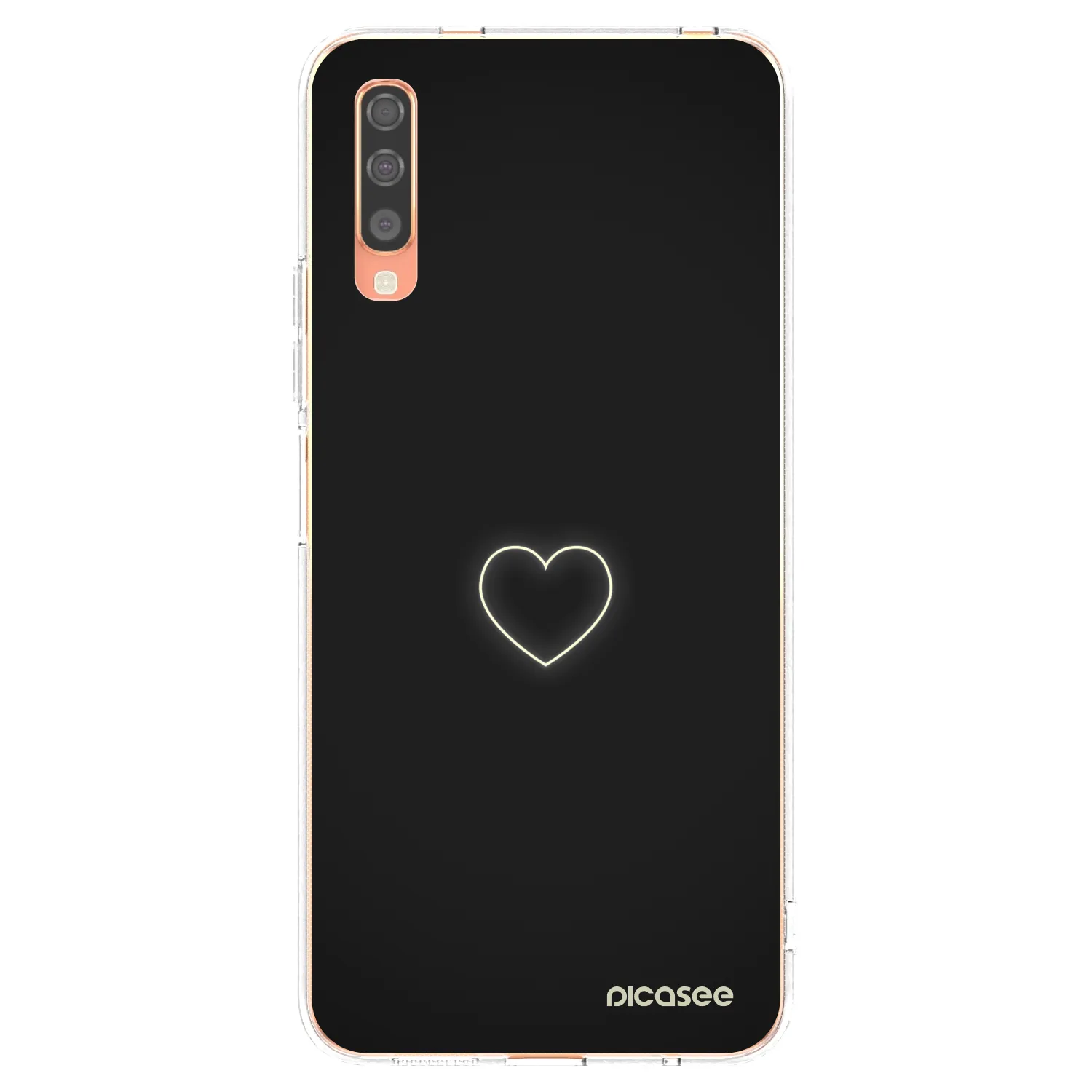 Picasee husă transparentă din silicon pentru Samsung Galaxy A70 A705F - Heart