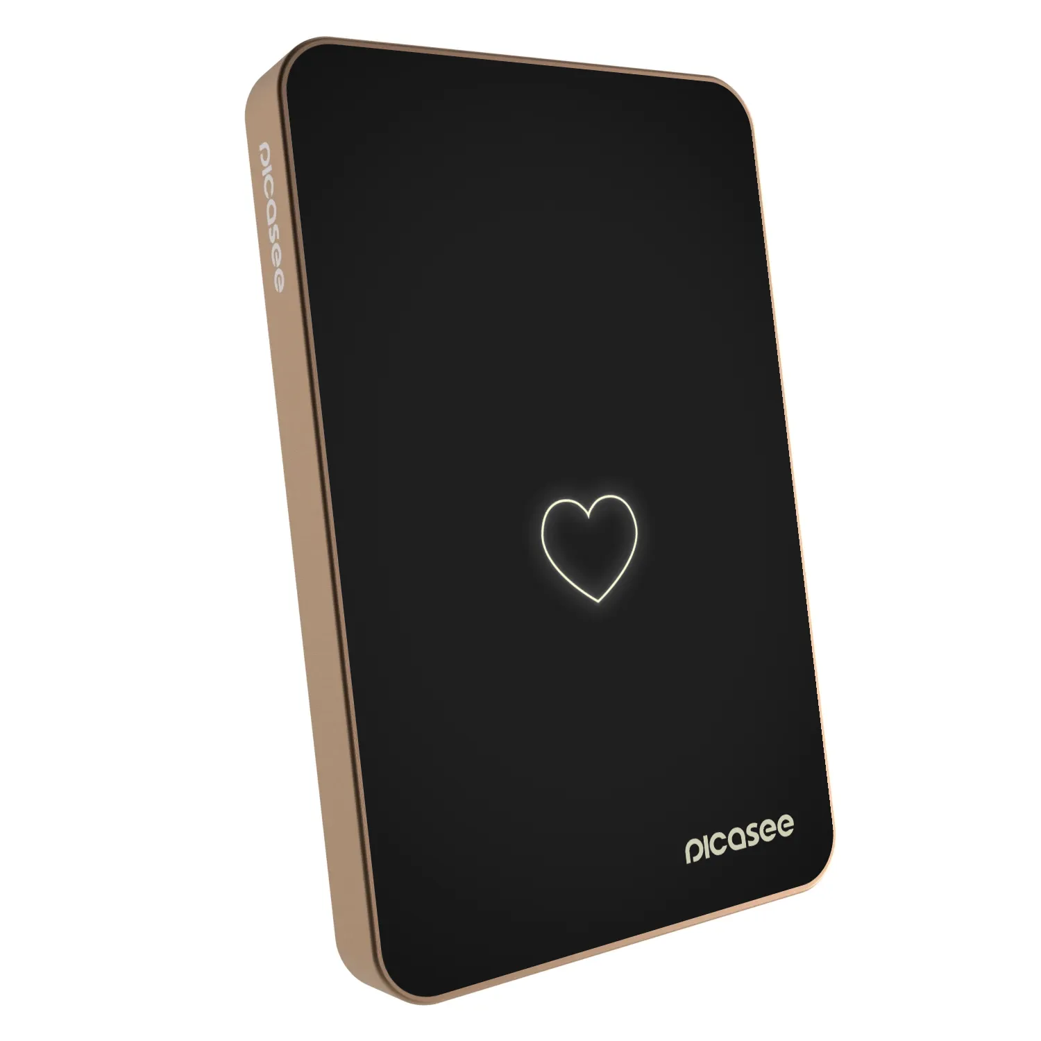 Picasee Powerbank cu MagSafe 5 000 mAh De aur - Heart