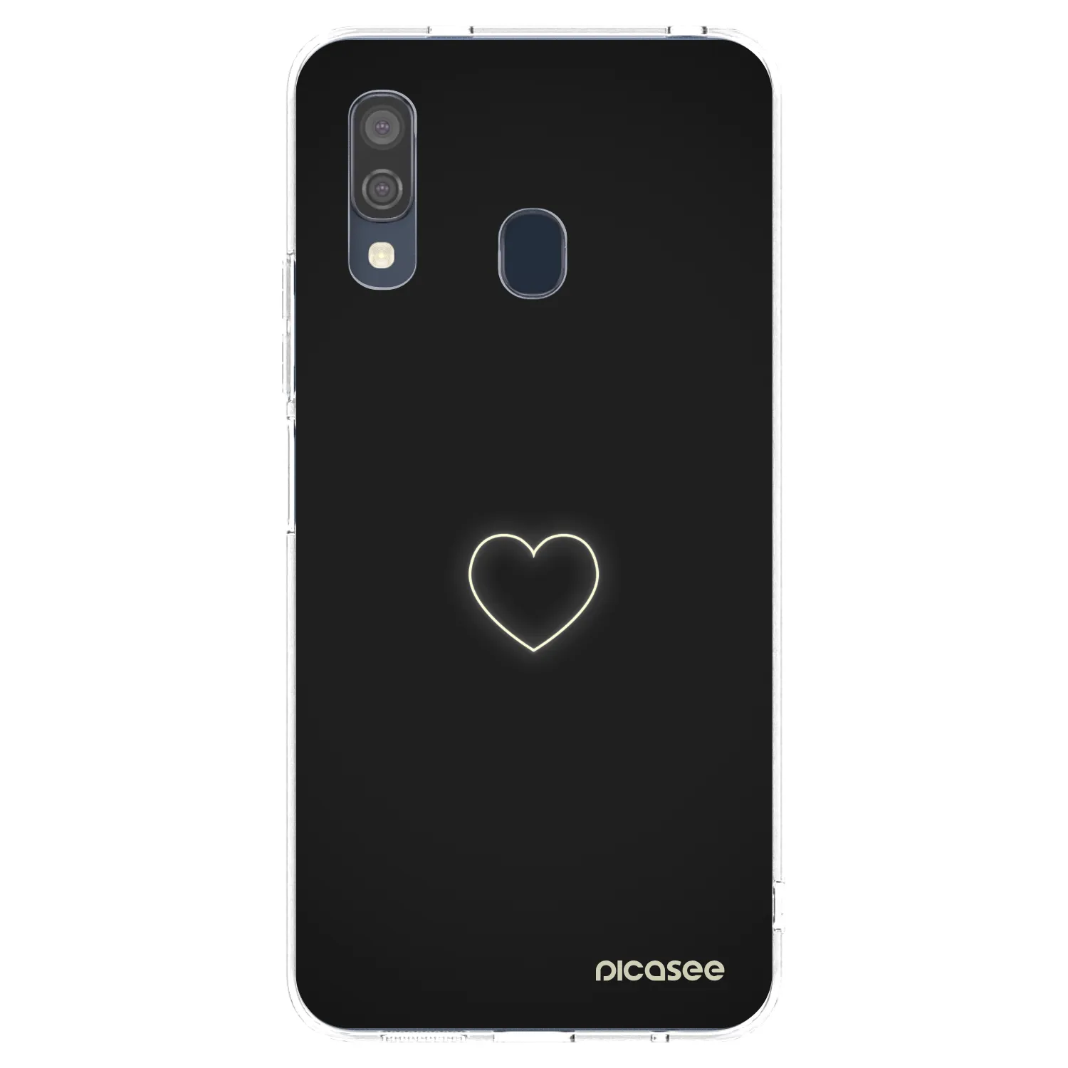 Picasee husă transparentă din silicon pentru Samsung Galaxy A40 A405F - Heart