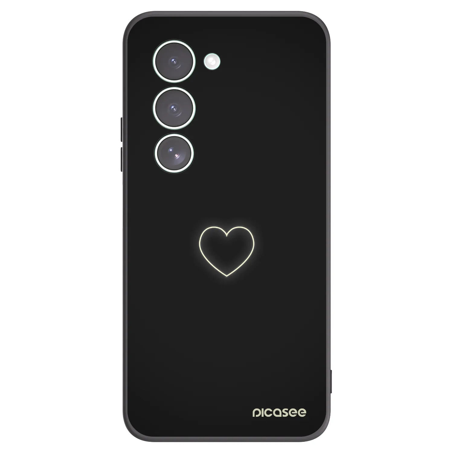 Picasee husă neagră din silicon pentru Xiaomi Redmi 15 5G - Heart