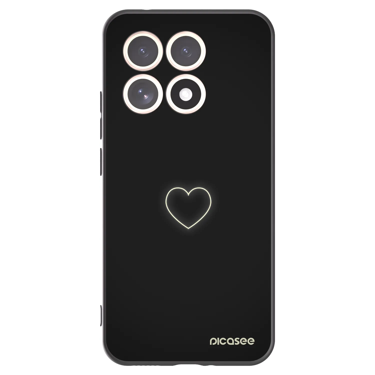 Picasee husă neagră din silicon pentru Xiaomi 15T - Heart
