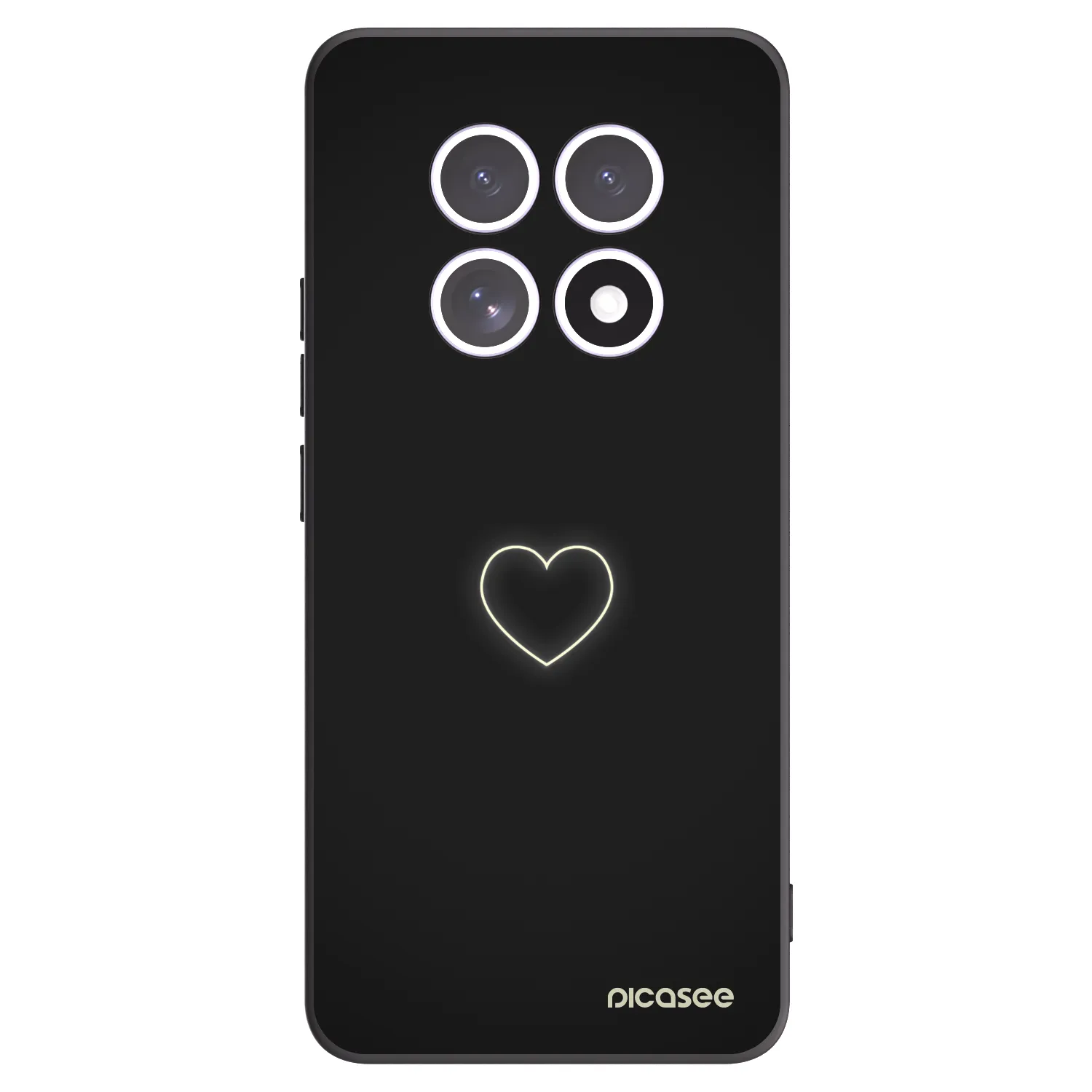 Picasee husă neagră din silicon pentru Xiaomi Redmi Note 15 - Heart