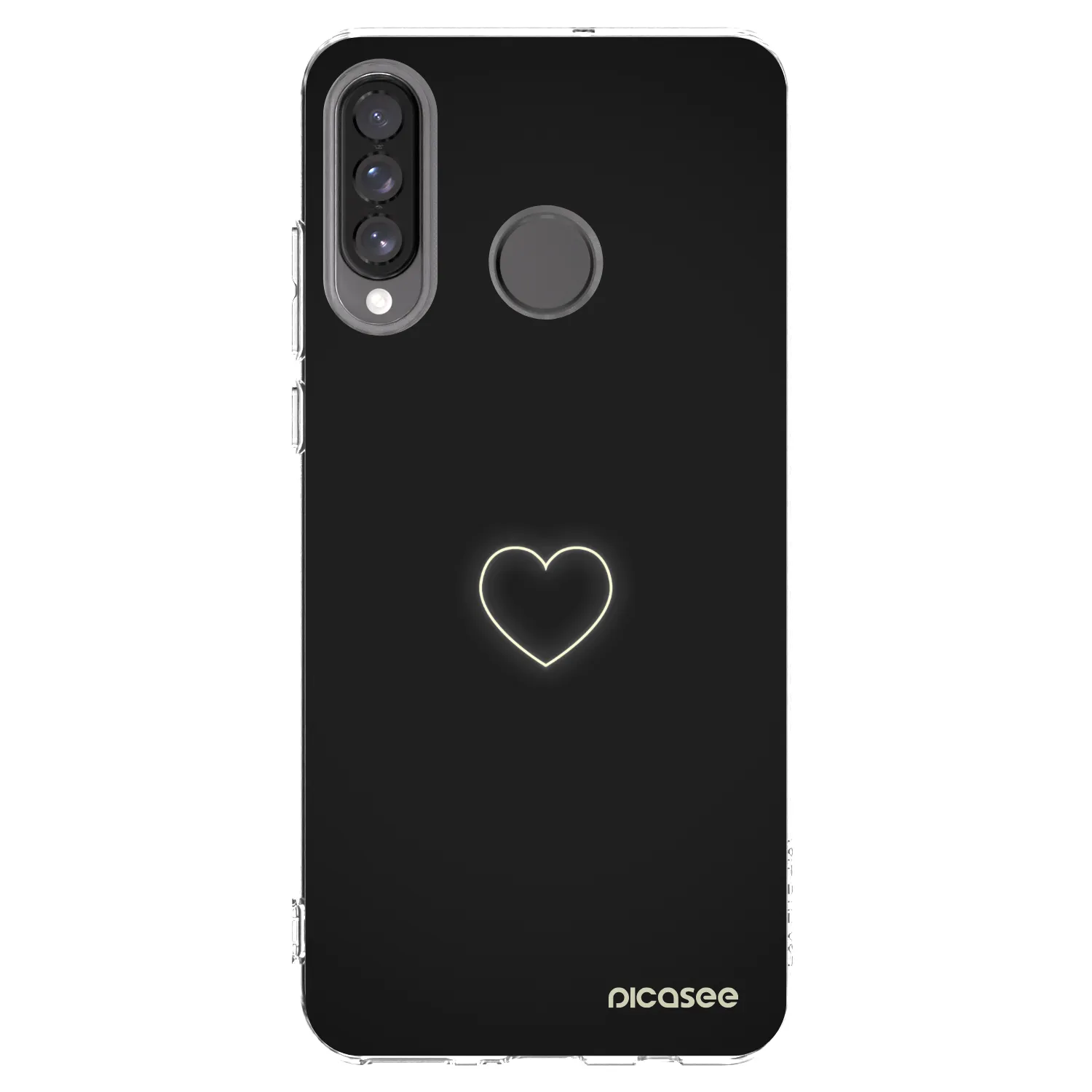 Picasee husă transparentă din silicon pentru Huawei P30 Lite - Heart