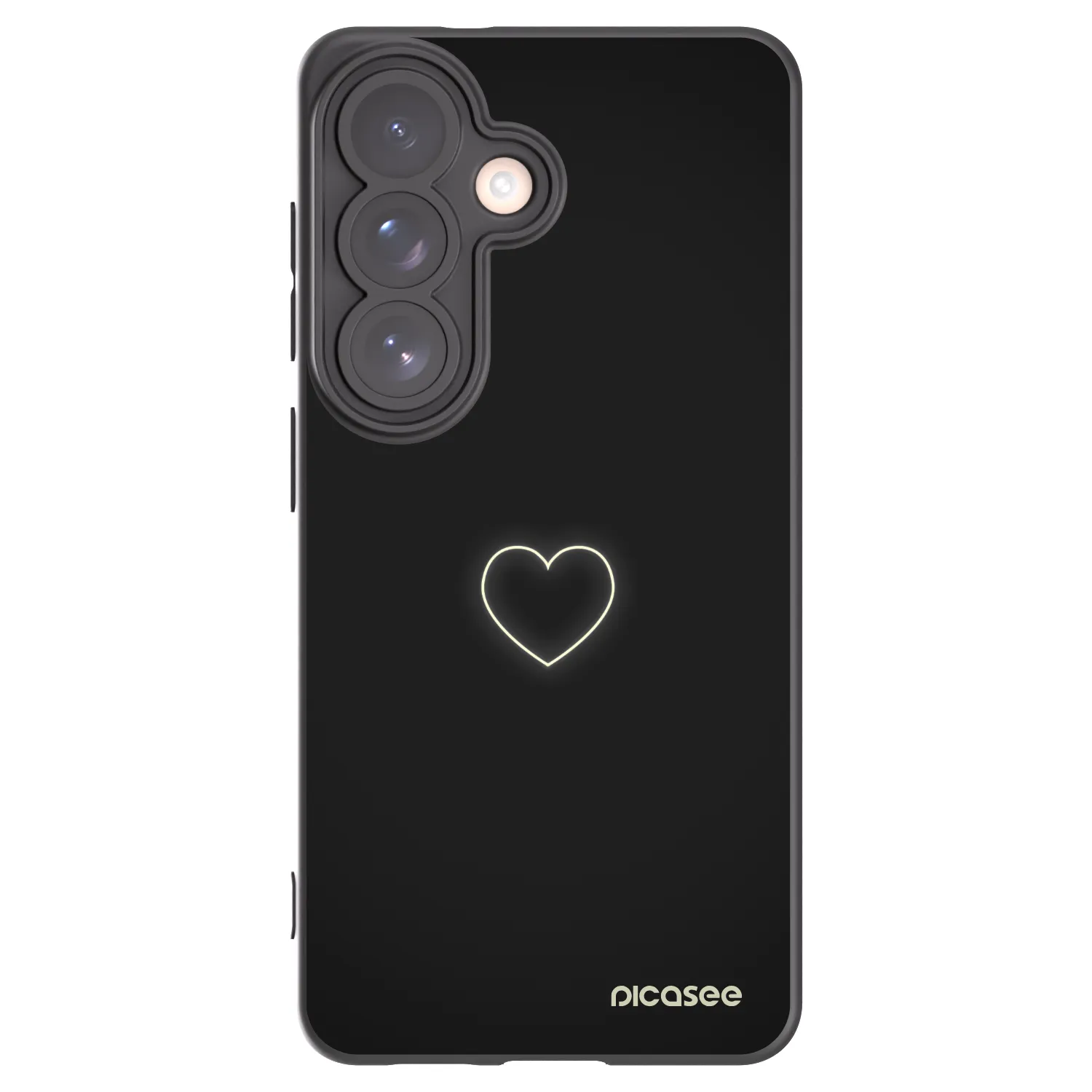 Picasee husă neagră din silicon pentru Samsung Galaxy S26 - Heart