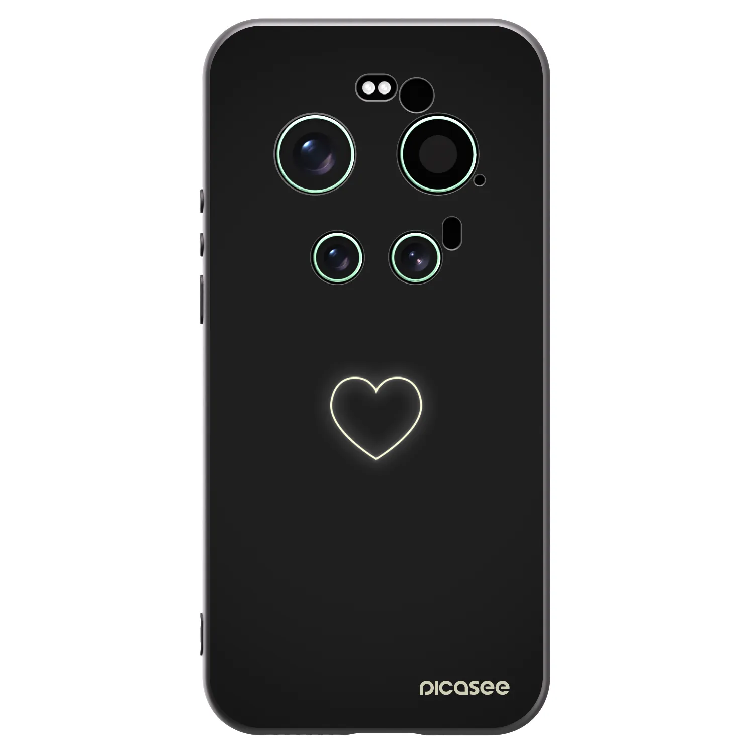 Picasee husă neagră din silicon pentru Xiaomi 17 Ultra - Heart