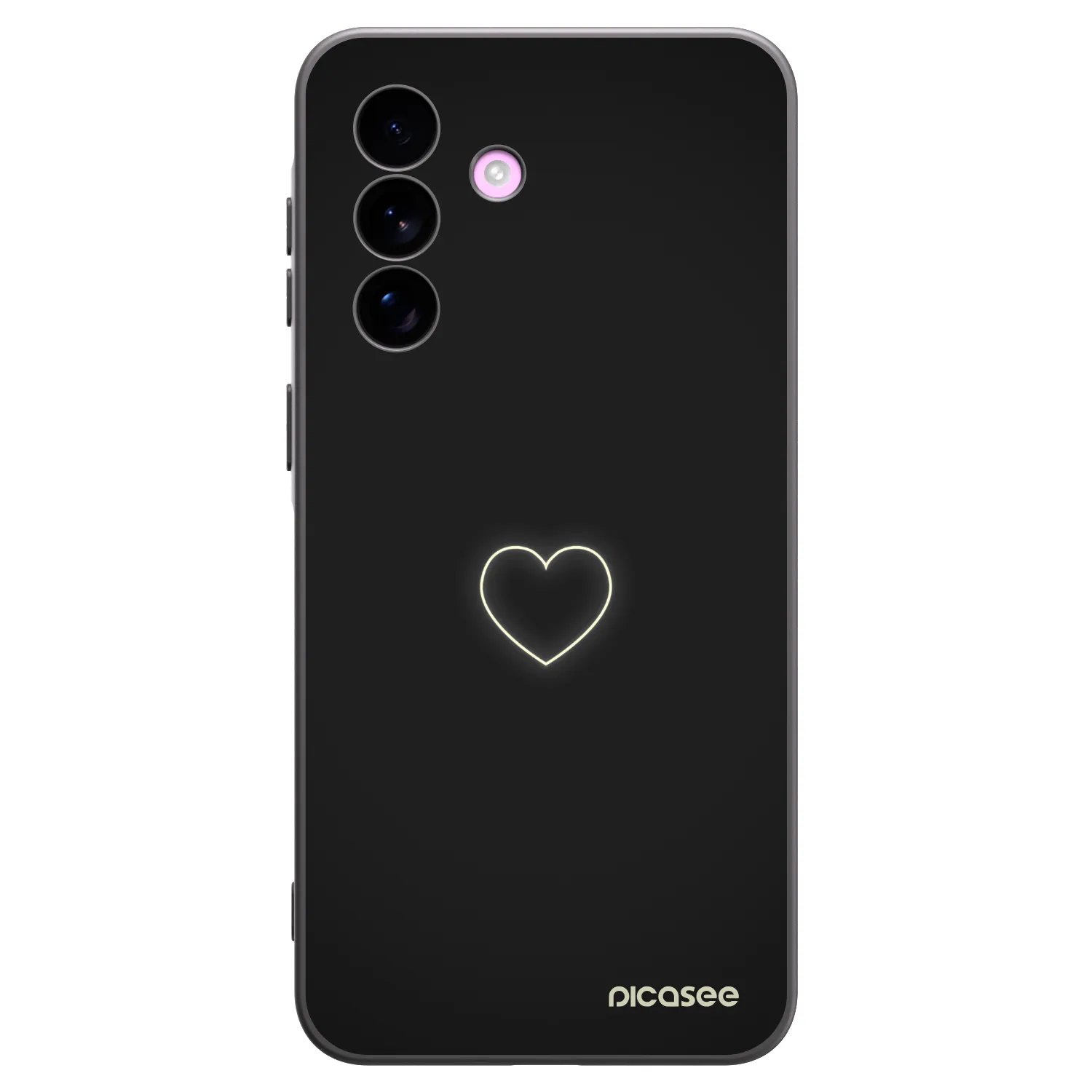 Picasee husă neagră din silicon pentru Samsung Galaxy A57 5G - Heart