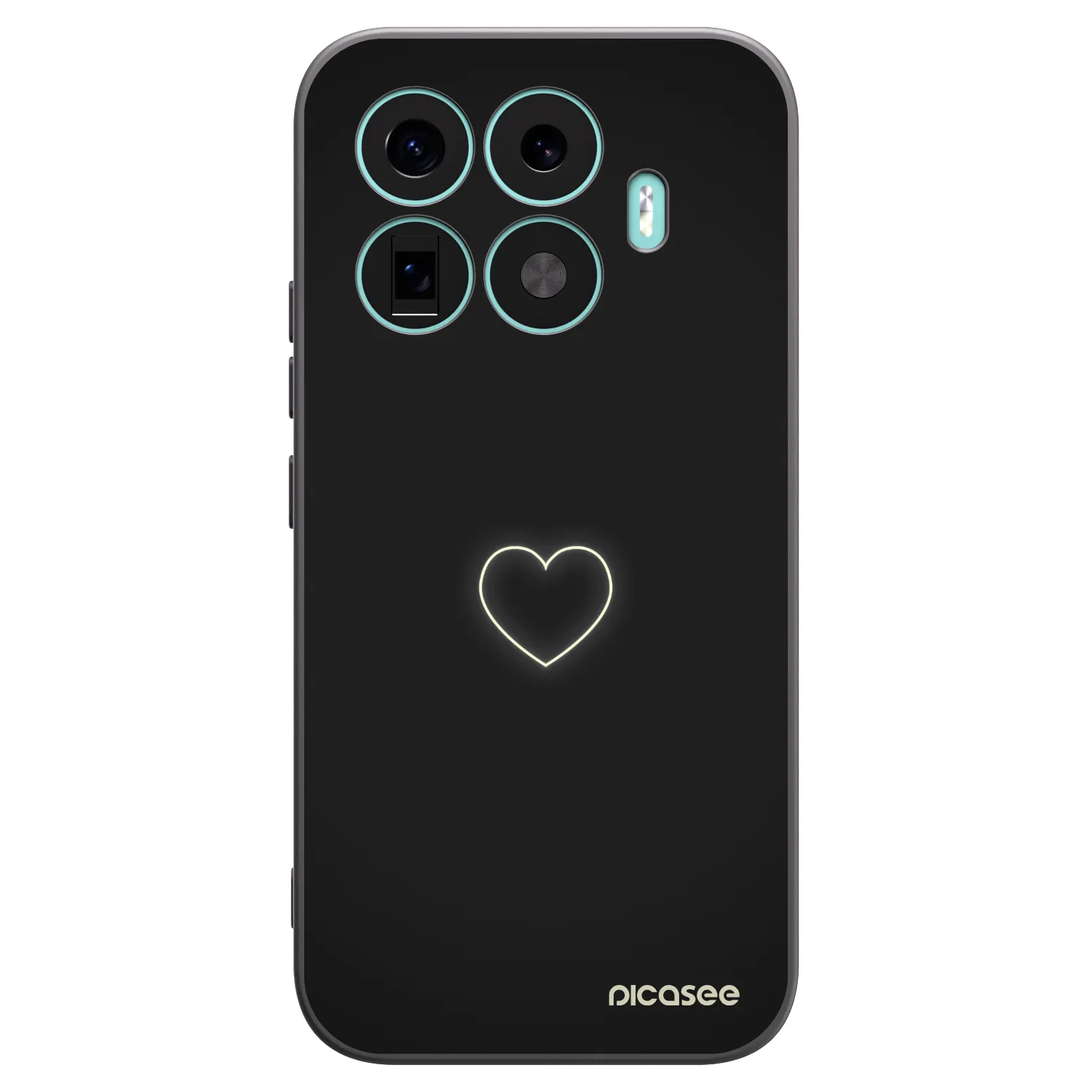 Picasee husă neagră din silicon pentru Xiaomi 17T - Heart