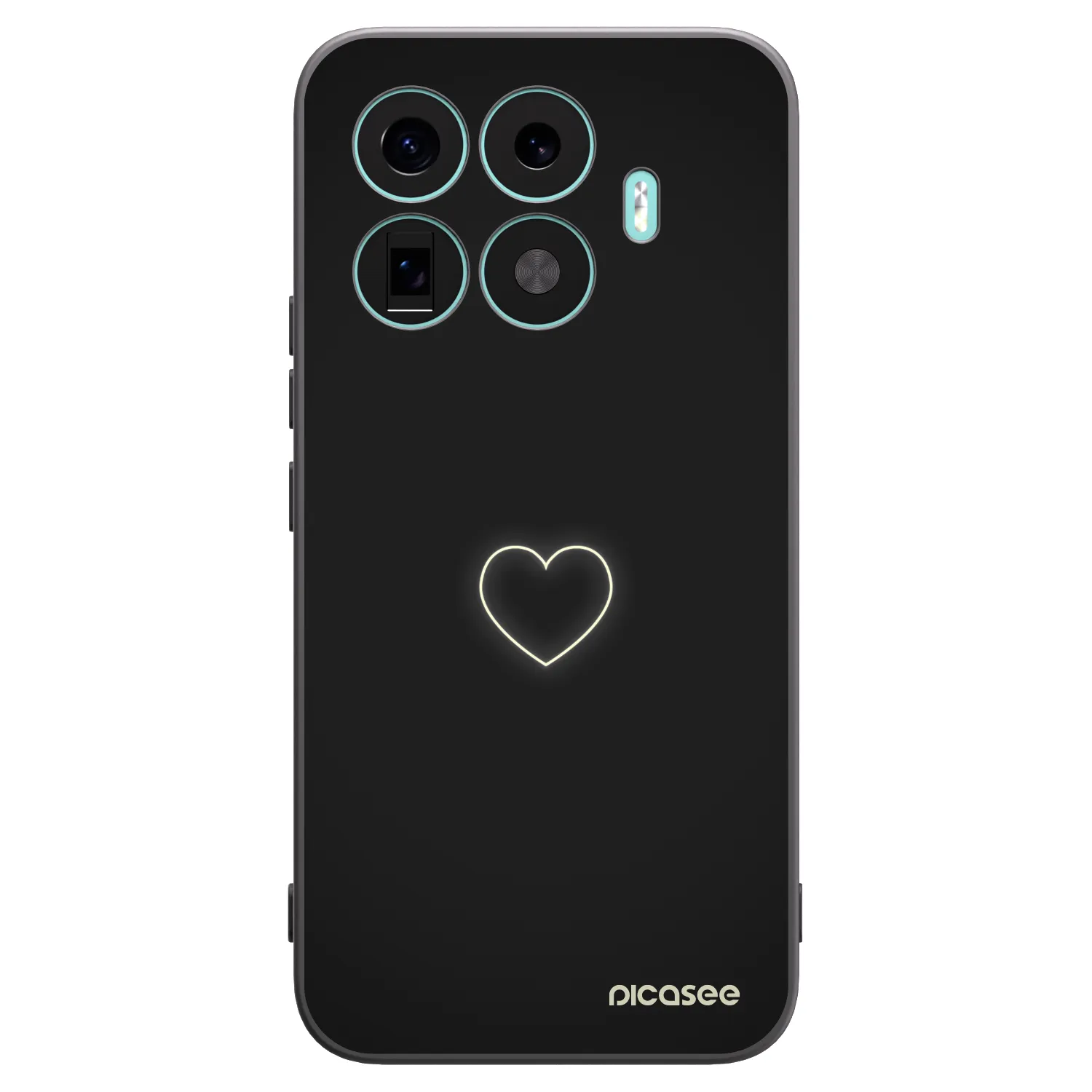 Picasee husă neagră din silicon pentru Xiaomi 17T Pro - Heart