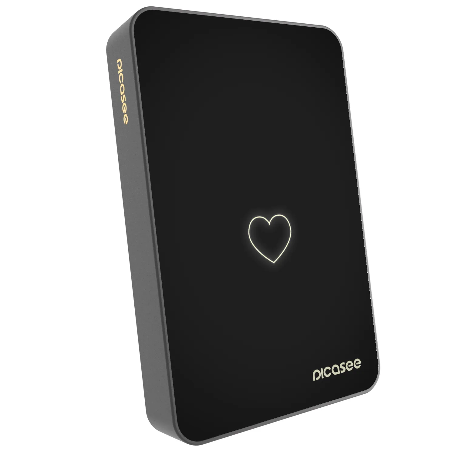 Picasee Powerbank cu MagSafe 10 000 mAh Gri - Heart