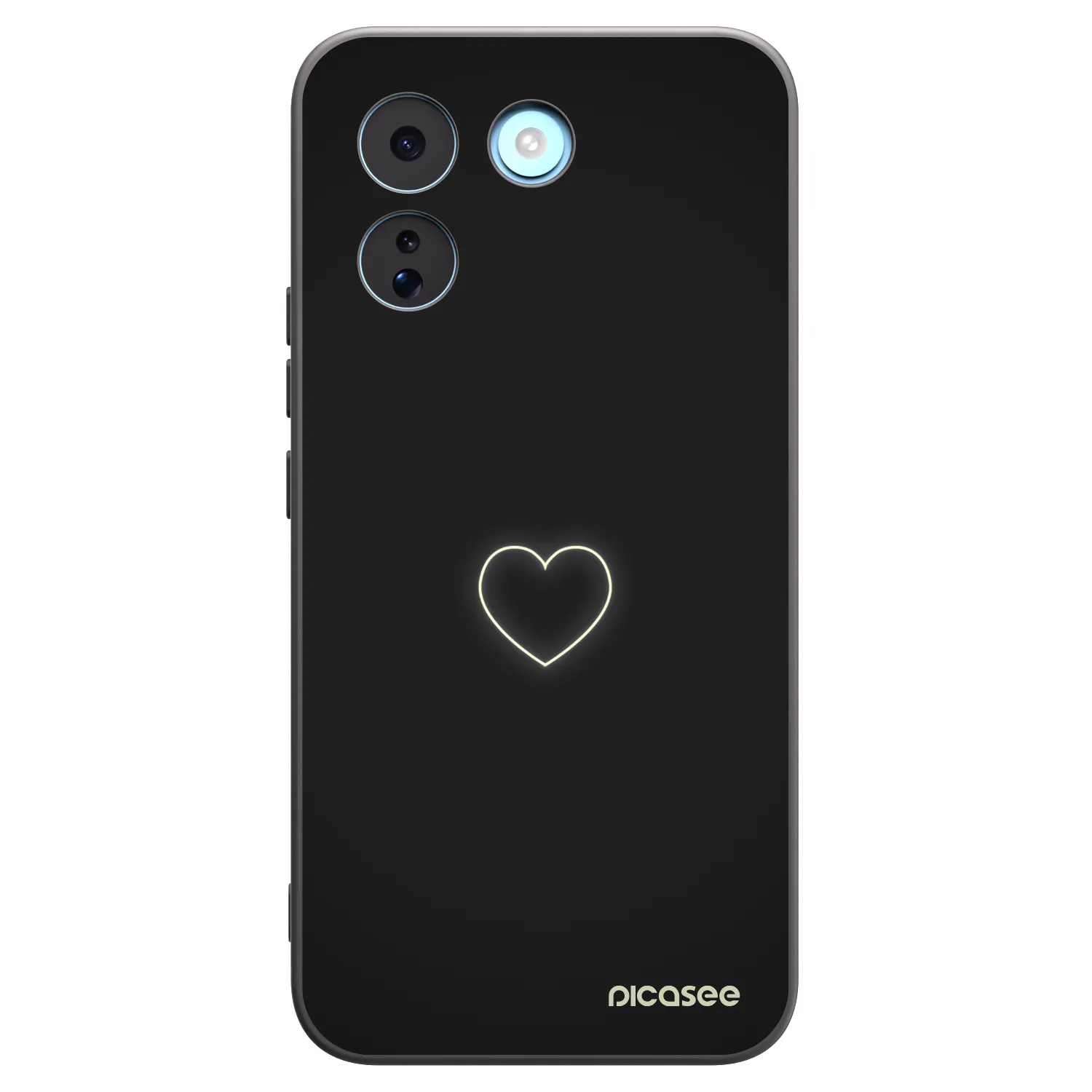 Picasee husă neagră din silicon pentru Xiaomi Redmi Note 17 Pro MAX 5G - Heart