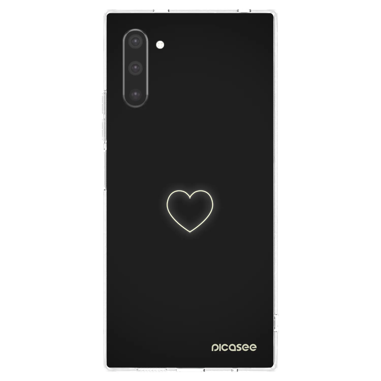 Picasee husă transparentă din silicon pentru Samsung Galaxy Note 10 N970F - Heart