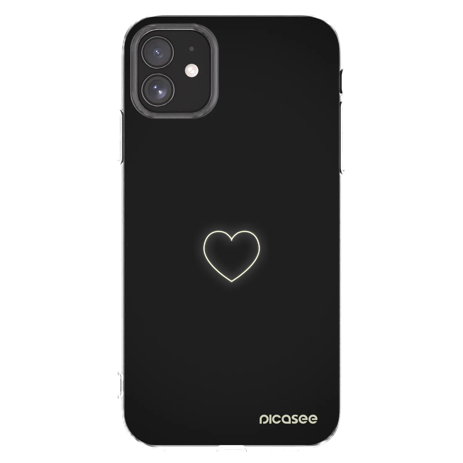 Picasee husă transparentă din silicon pentru Apple iPhone 11 - Heart